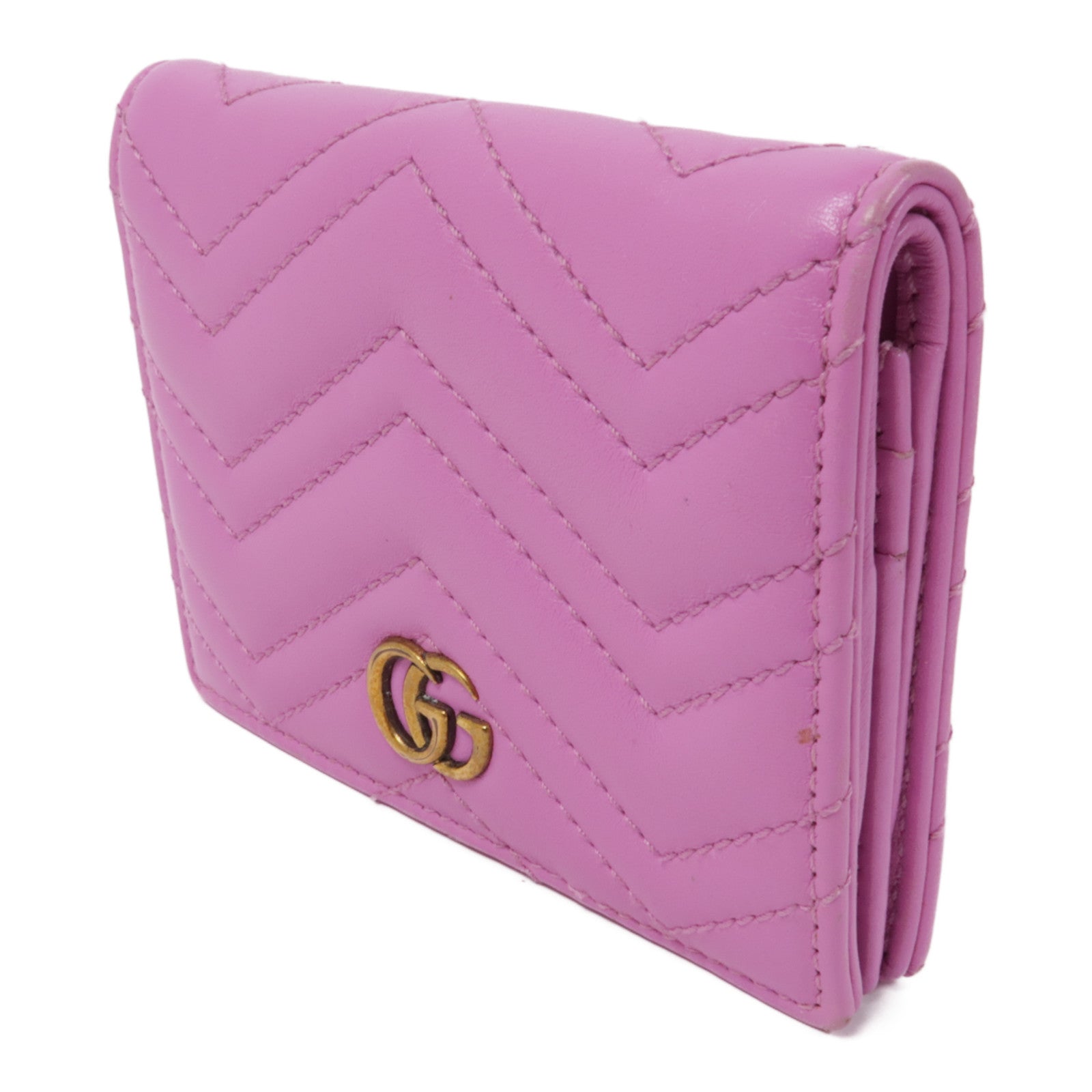 GUCCI 羊皮皮革Wallet金扣錢包