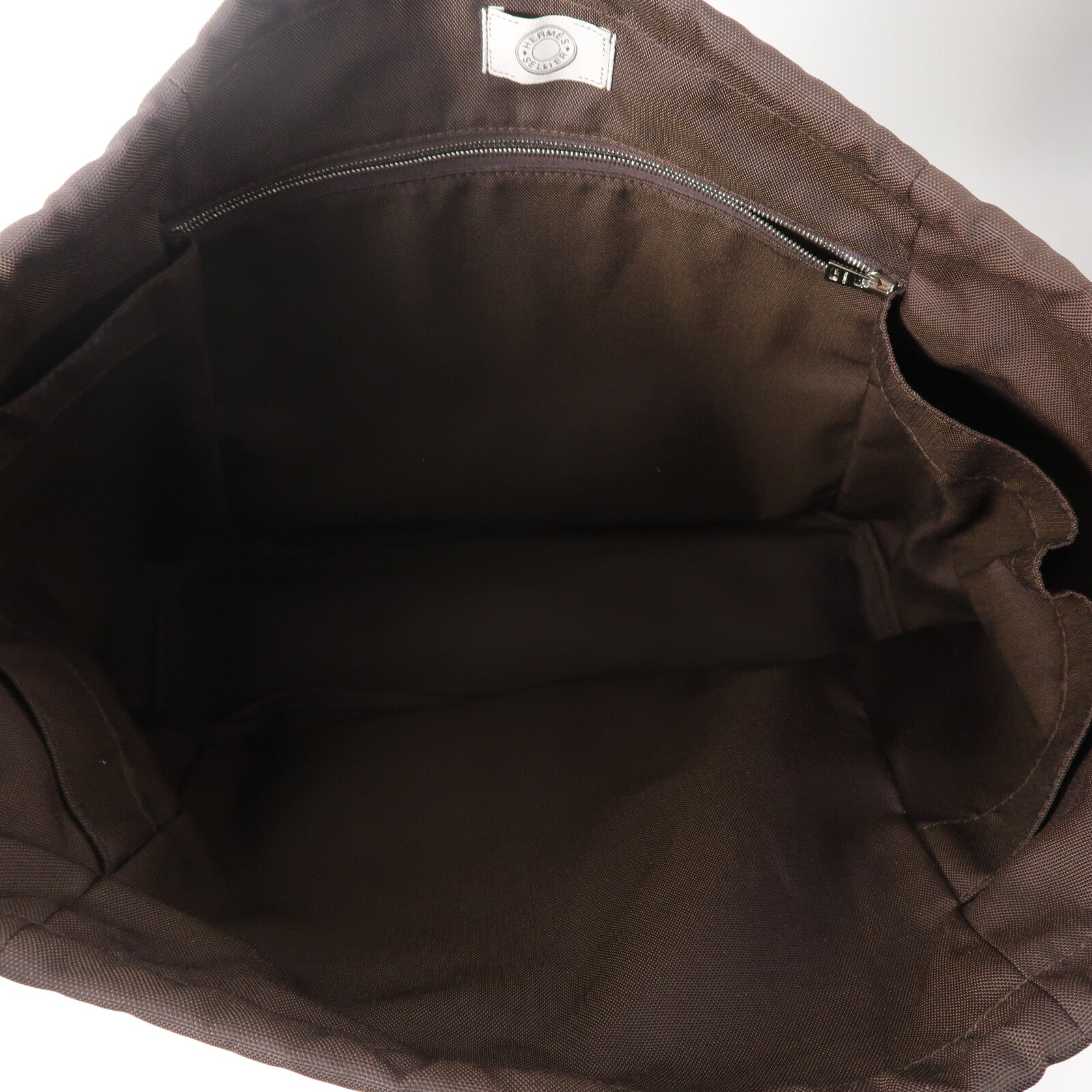 HERMES 【激減優惠】帆布/羊毛Grooming bag肩背袋