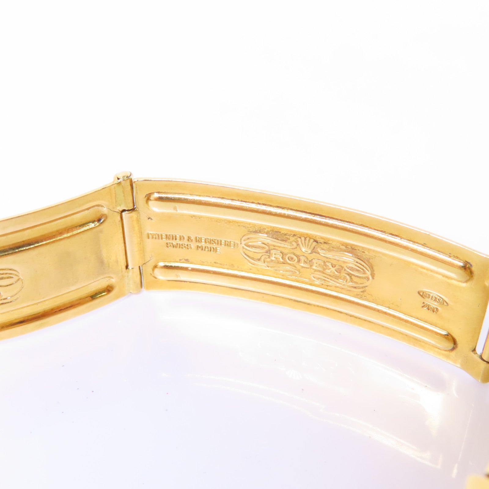 ROLEX Daydate 18K黃金手錶自動機芯白色
