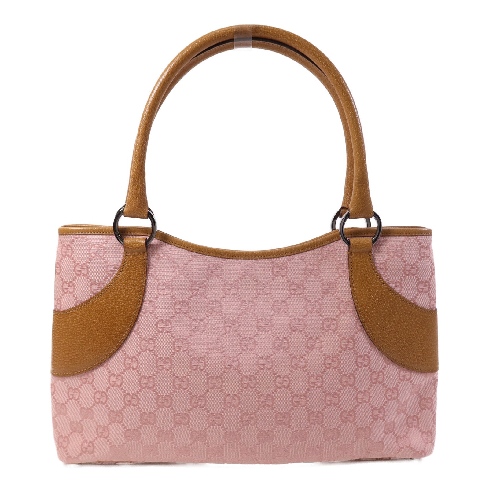GUCCI 帆布Shoulder Bag銀扣肩背袋