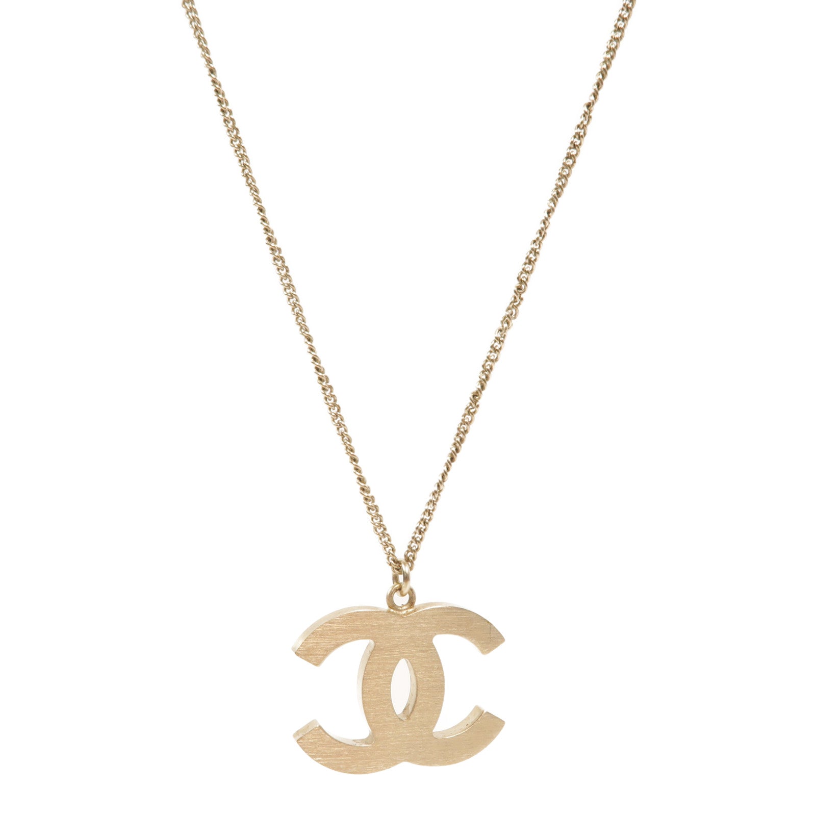 CHANEL 金屬Enamel CC Pendant Necklace項鍊