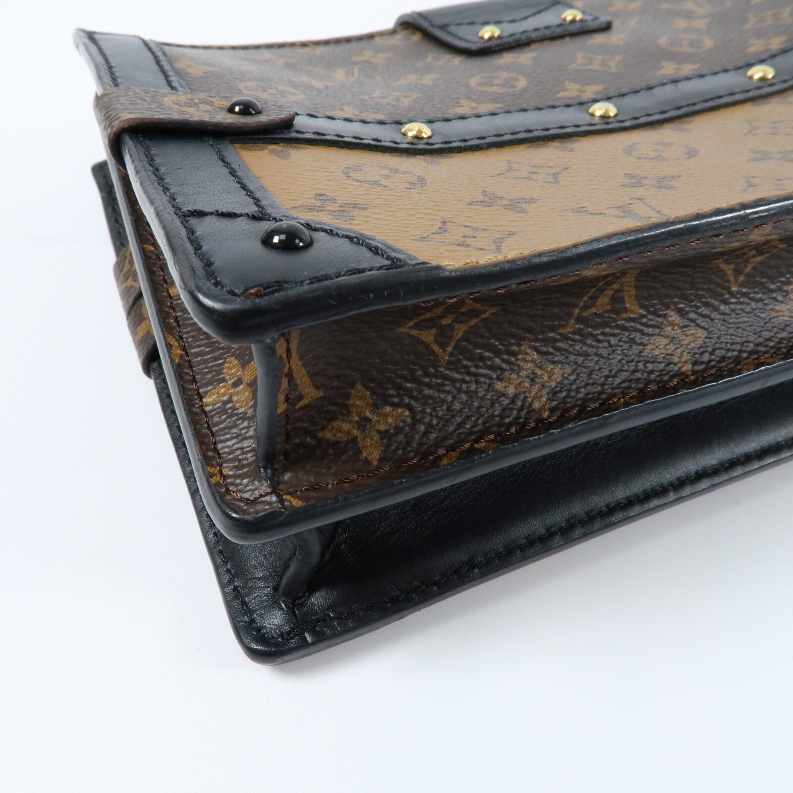 LOUIS VUITTON Monogram Reverse Trunk Clutch肩背袋