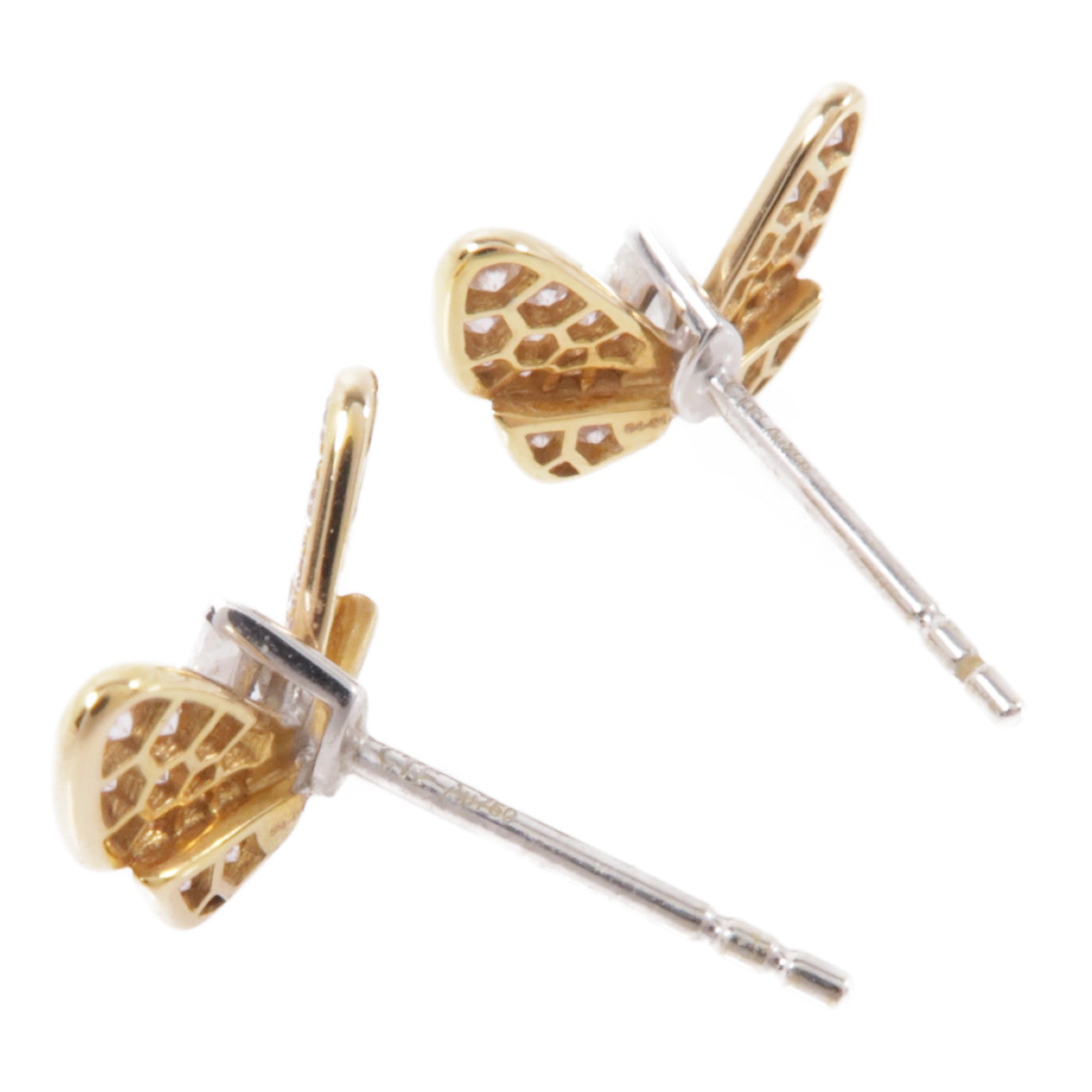 JEWELRY 18K白金/玫瑰金Diamond Earrings鑽石耳環