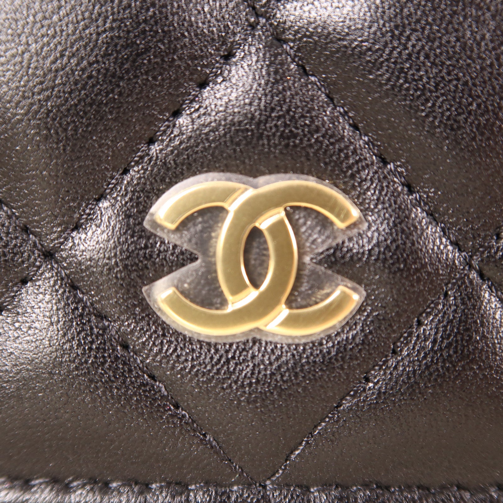 CHANEL 羊皮皮革WOC Wallet On Chain金扣鏈帶肩背袋