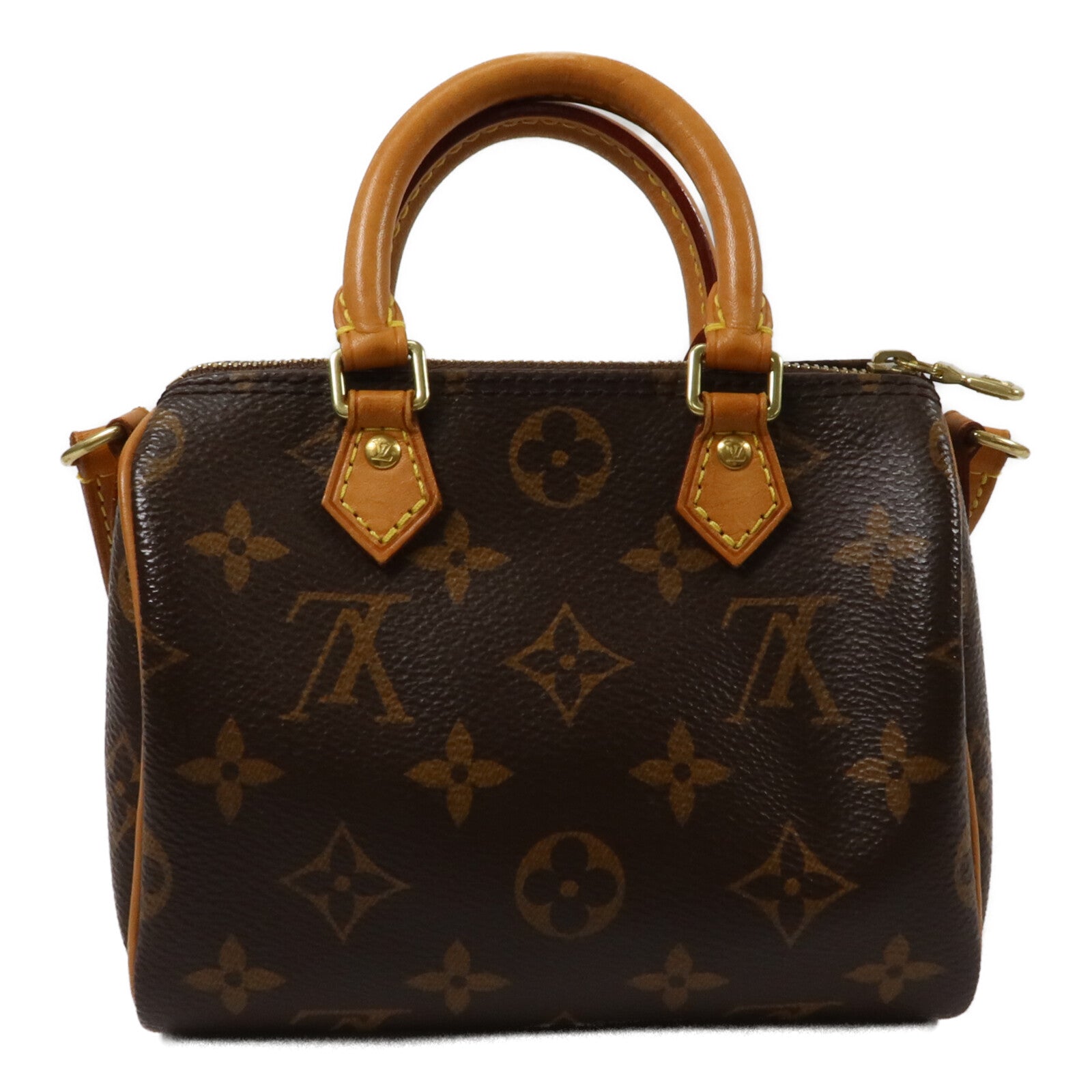 LOUIS VUITTON Monogram Nano Speedy手挽肩背兩用袋