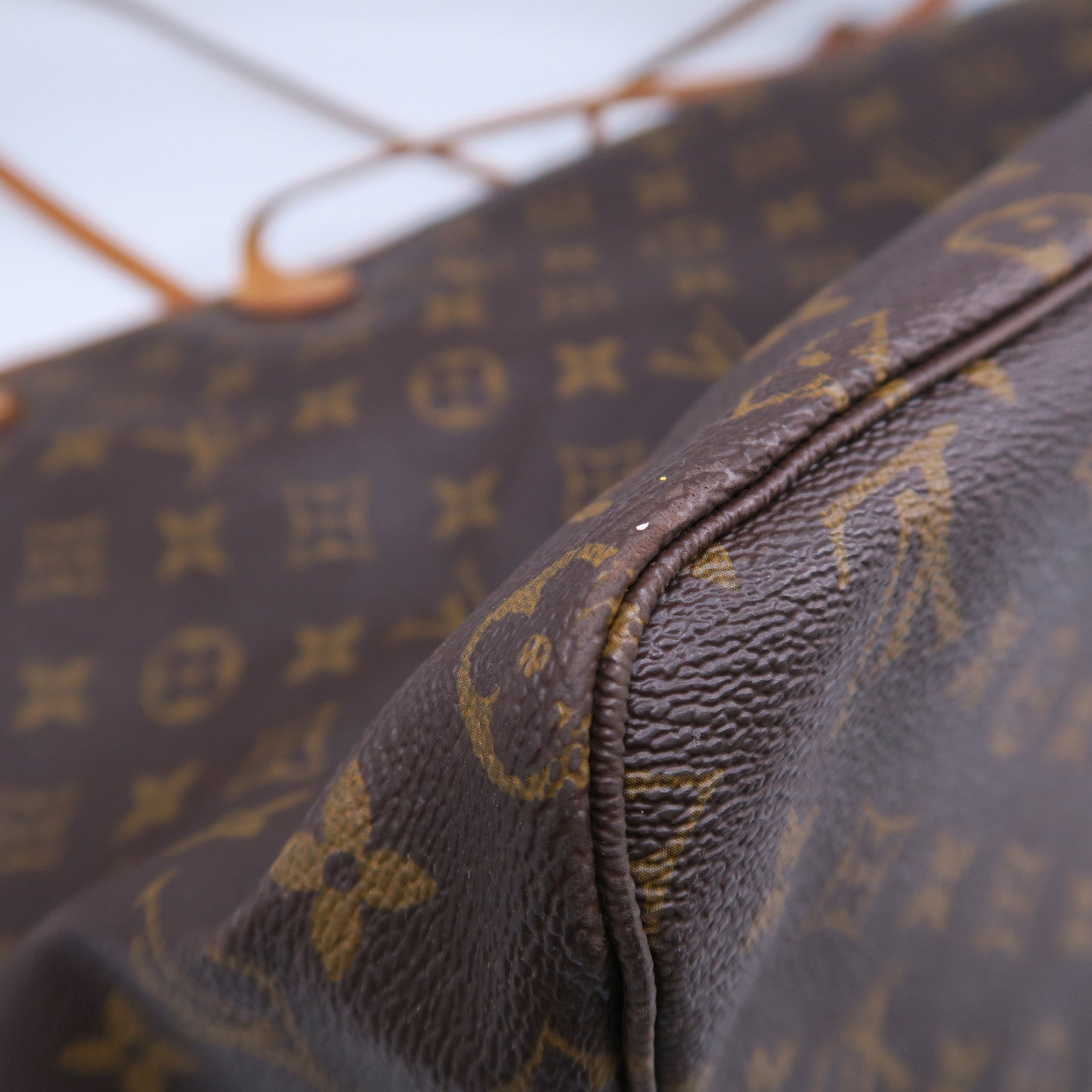 LOUIS VUITTON 【激減優惠】Monogram Neverfull GM金扣手挽袋啡色