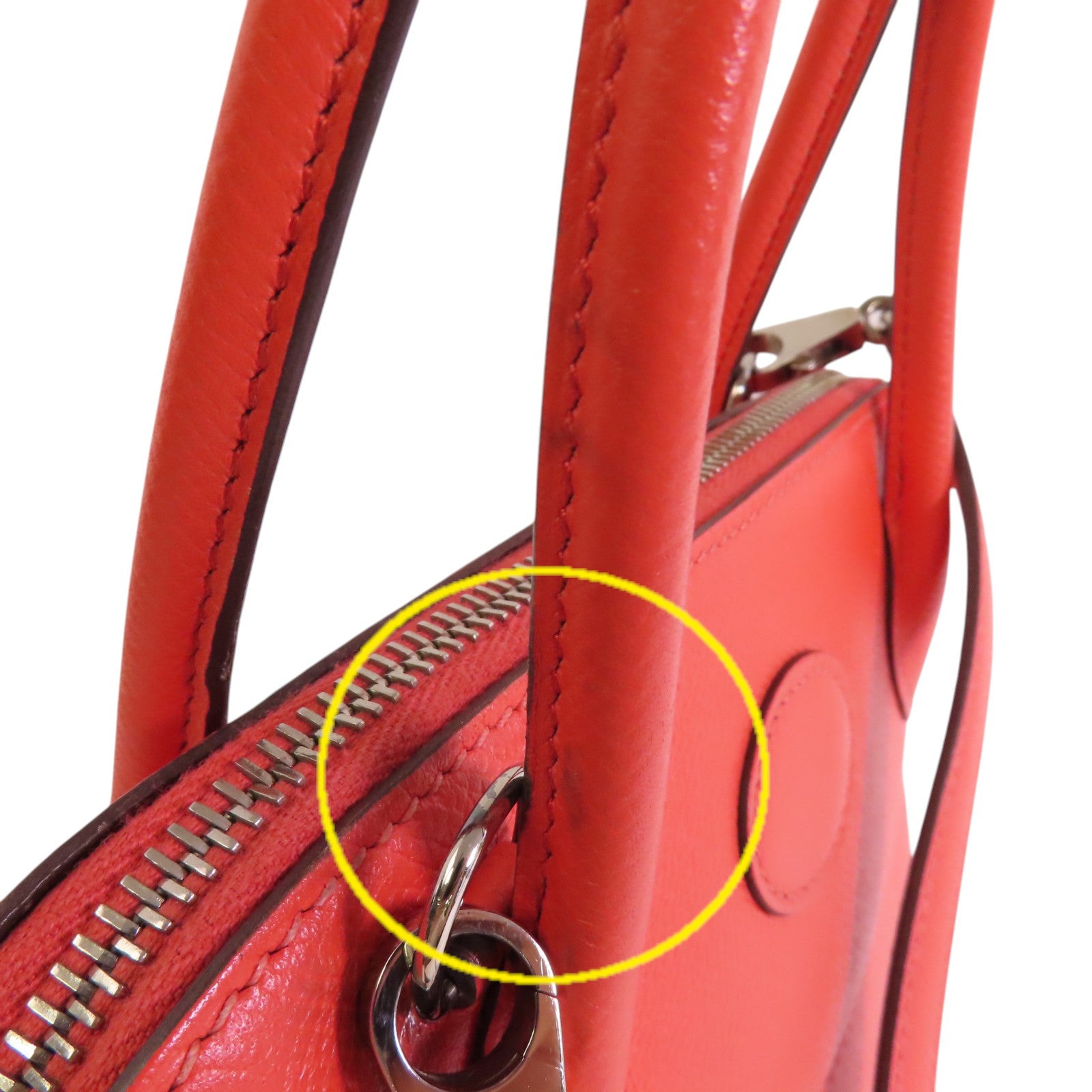 HERMES Epsom皮革Bolide 27銀扣肩背袋