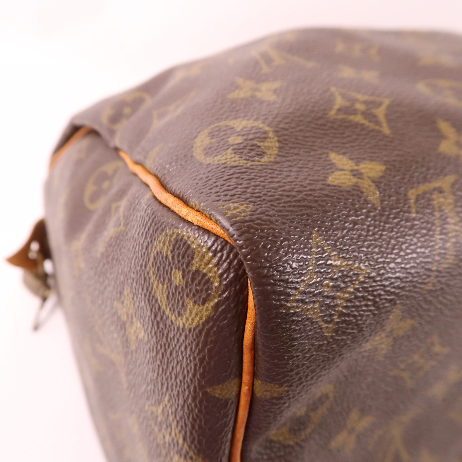 LOUIS VUITTON Monogram Speedy 35金扣手挽袋
