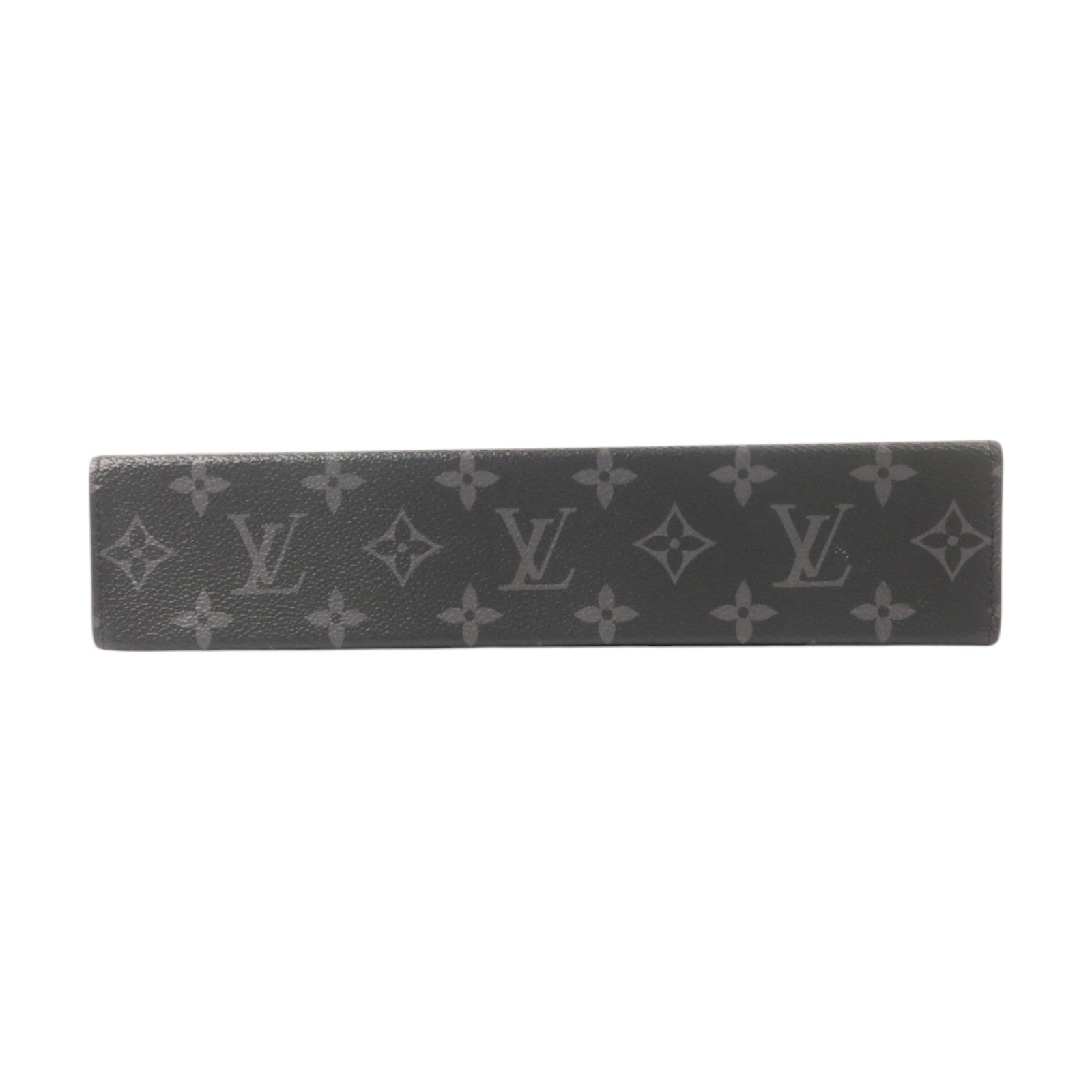 LOUIS VUITTON Monogram Eclipse Pochette Voyage MM銀扣手拿包