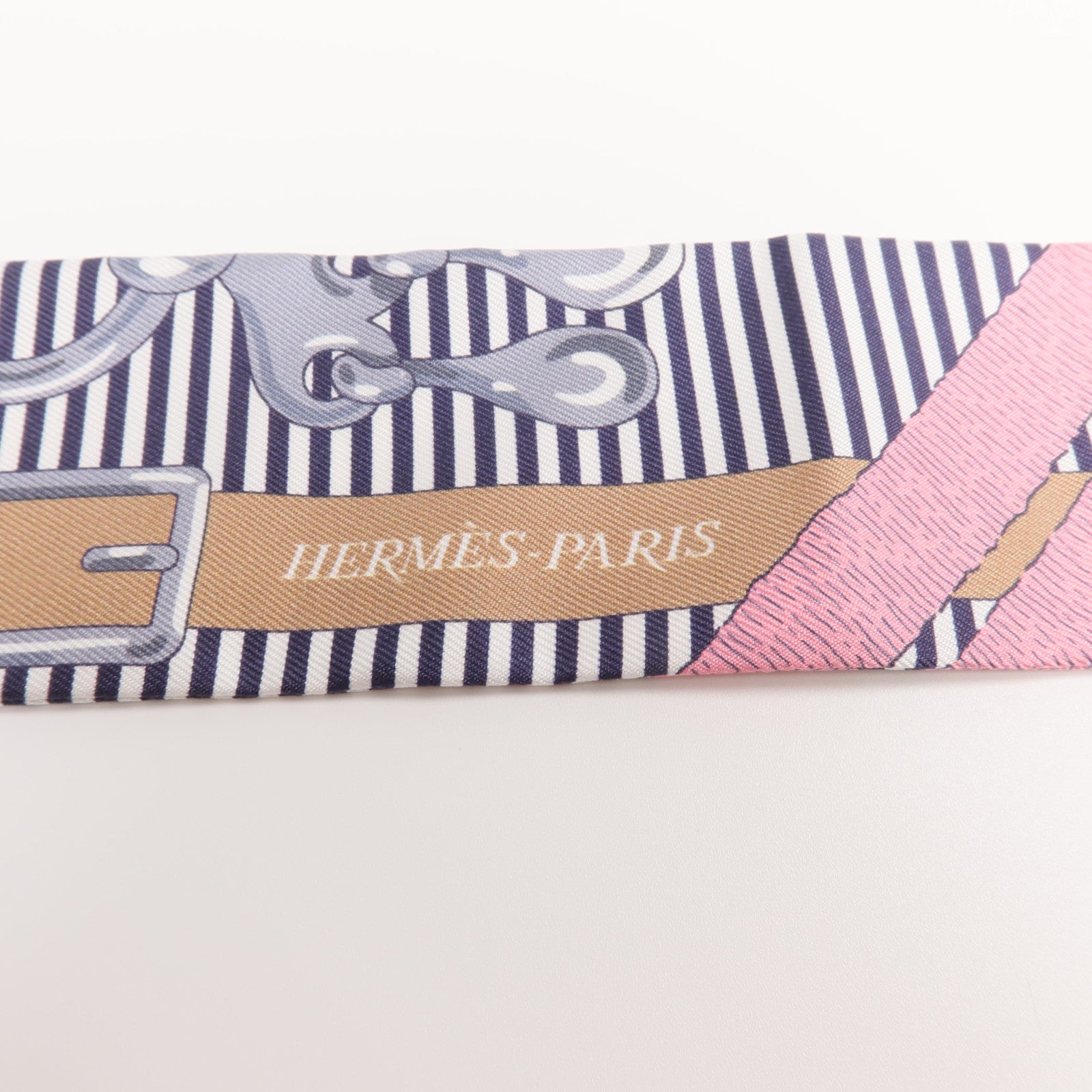HERMES 絲質Twilly絲巾