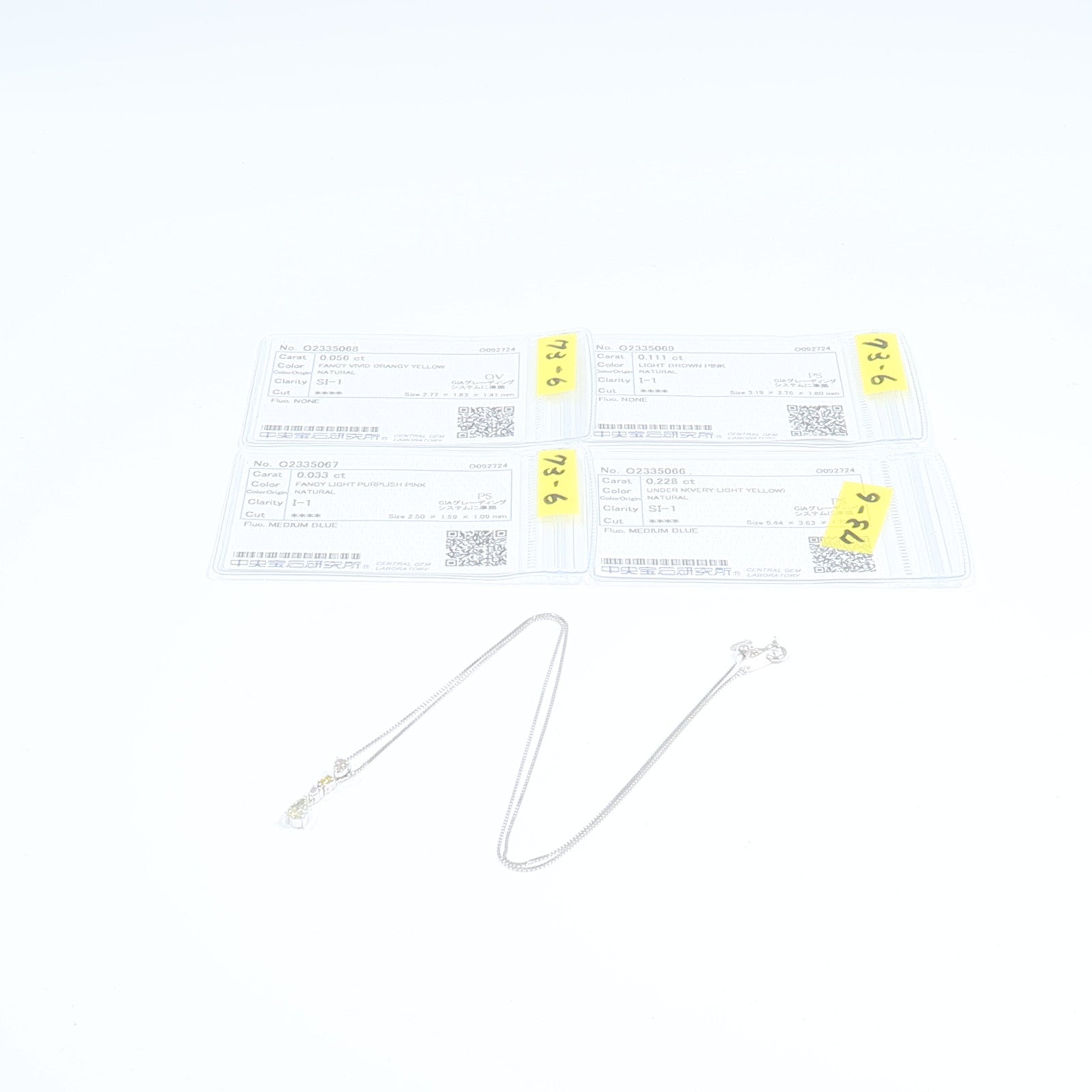 JEWELRY 18K白金Diamond Necklace鑽石項鍊