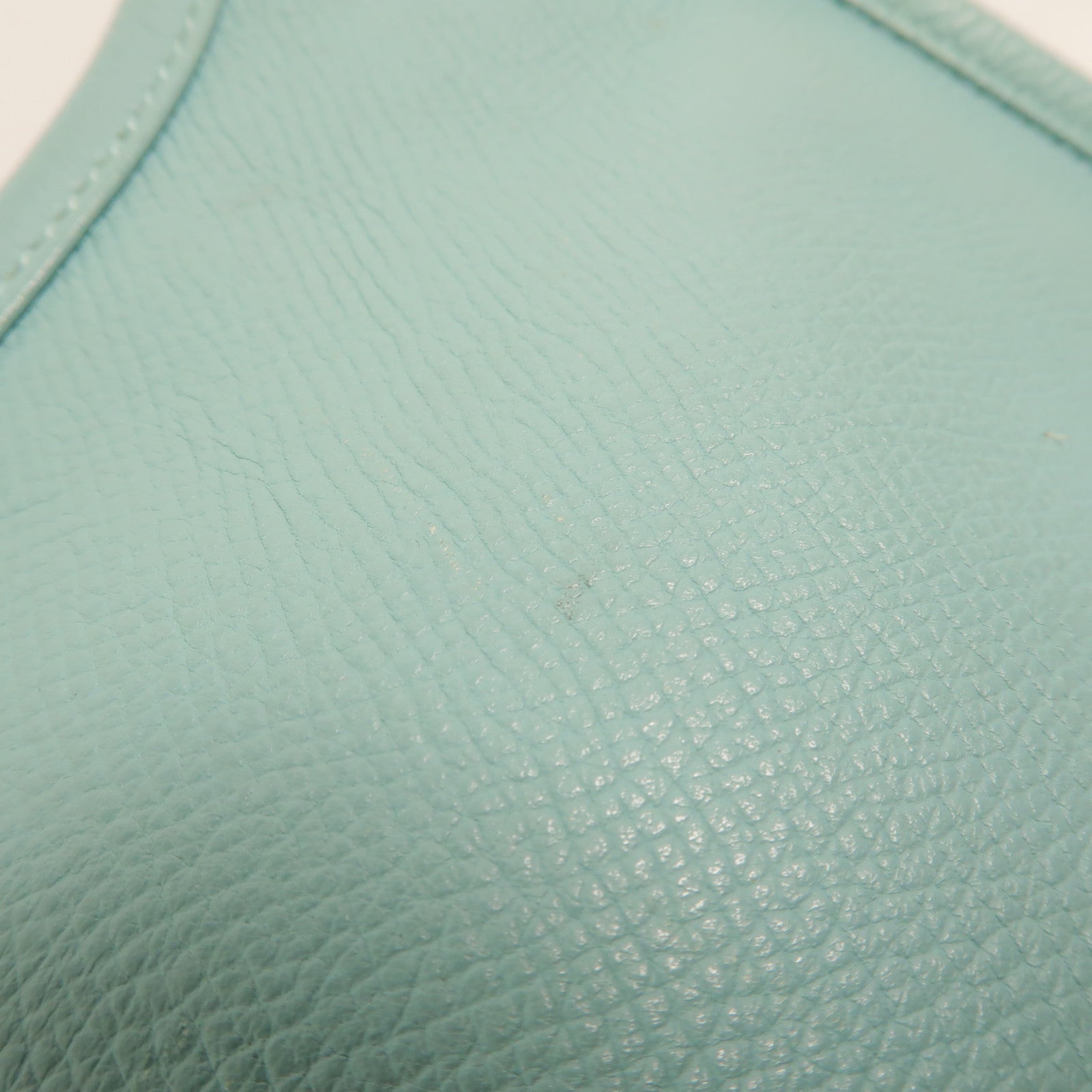 HERMES Epsom皮革Evelyne PM 肩背袋Bleu Atoll