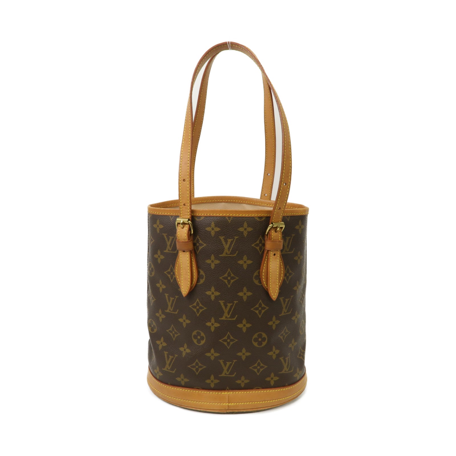 LOUIS VUITTON Monogram Bucket 23金扣Tote Bag啡色
