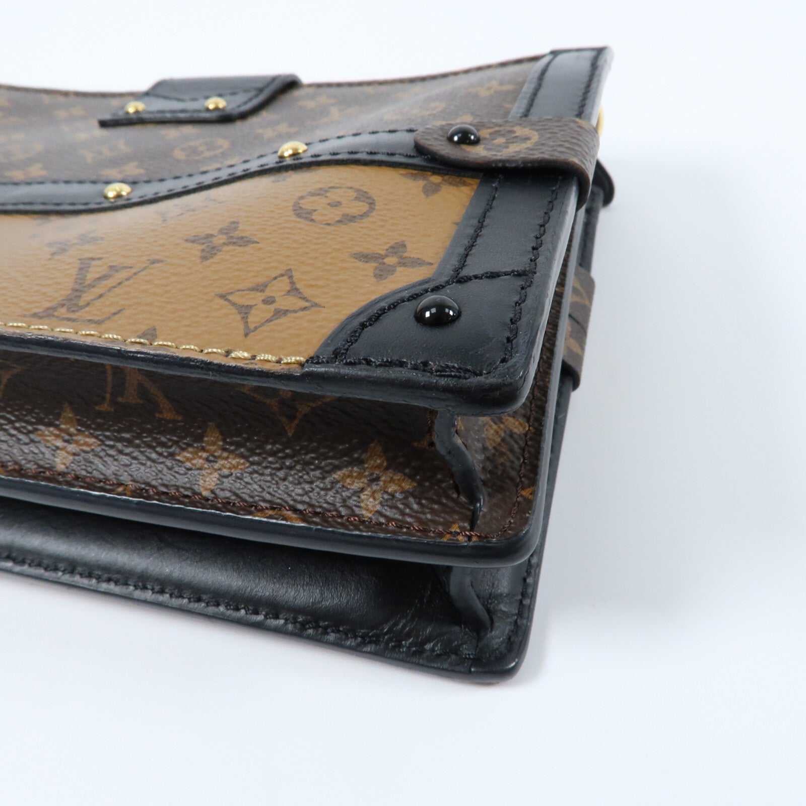 LOUIS VUITTON Monogram Reverse Trunk Clutch肩背袋