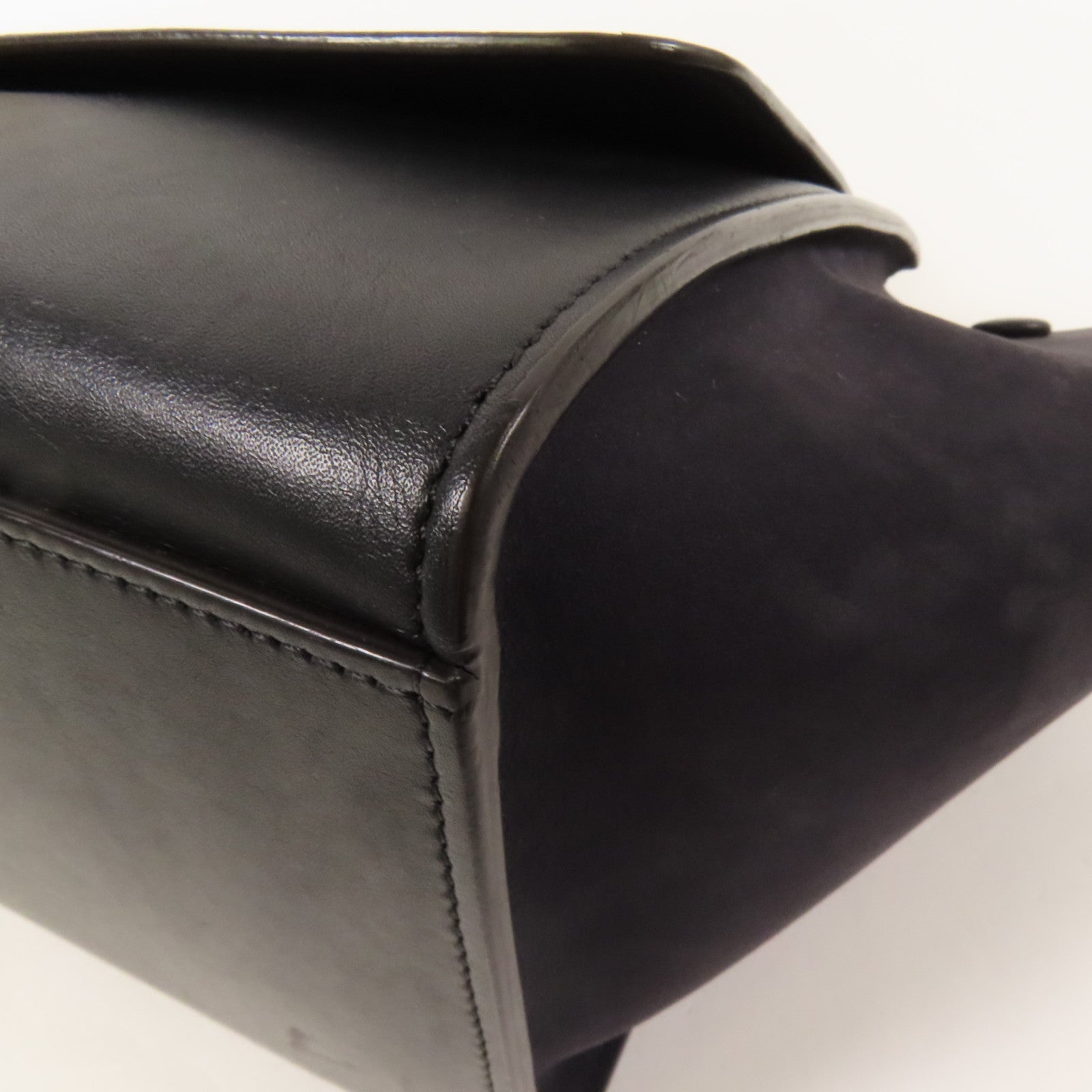 CELINE 牛皮/麂皮皮革Trapeze金扣手挽肩背兩用袋