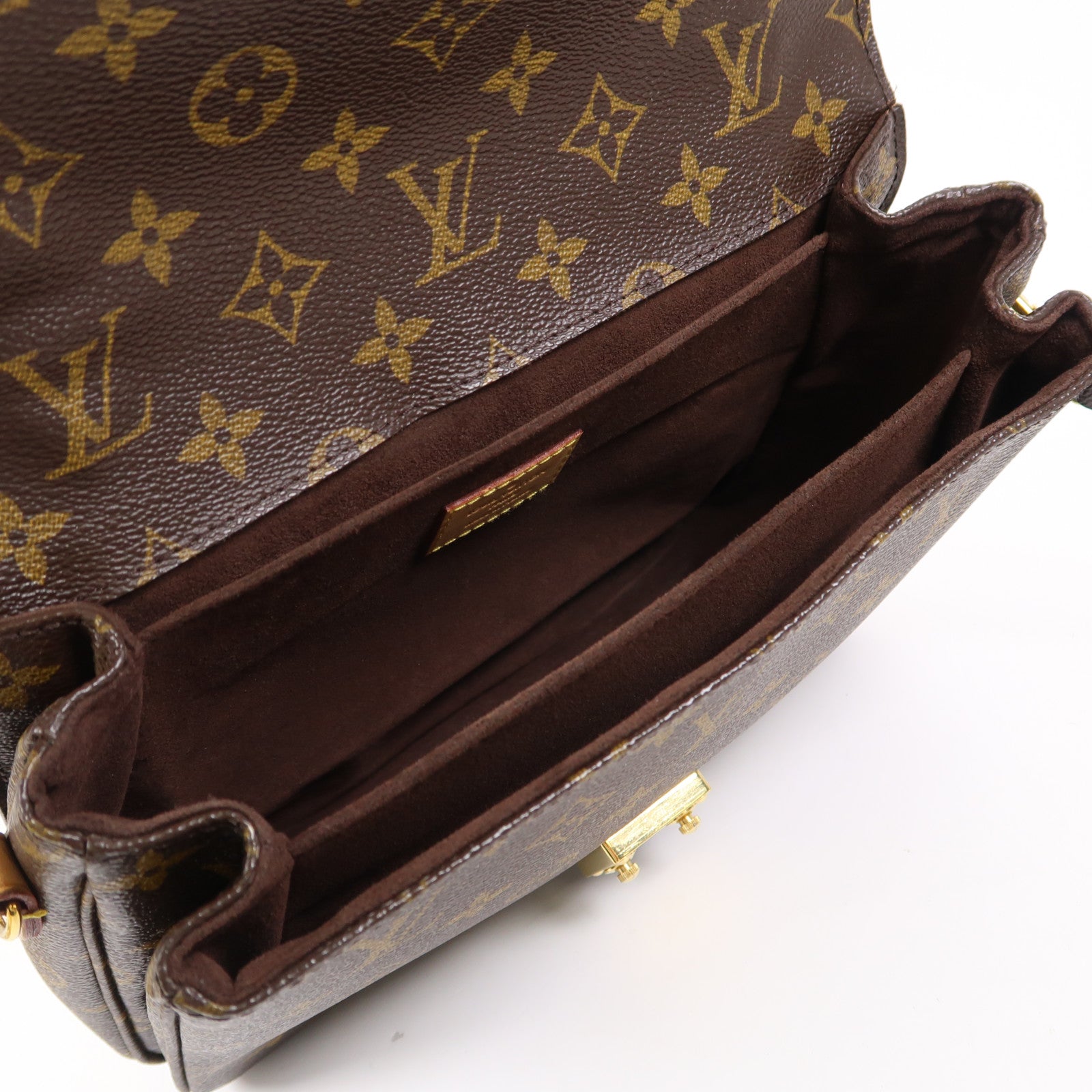 LOUIS VUITTON 【激減優惠】Monogram Pochette Metis MM金扣手挽肩背兩用袋棕色