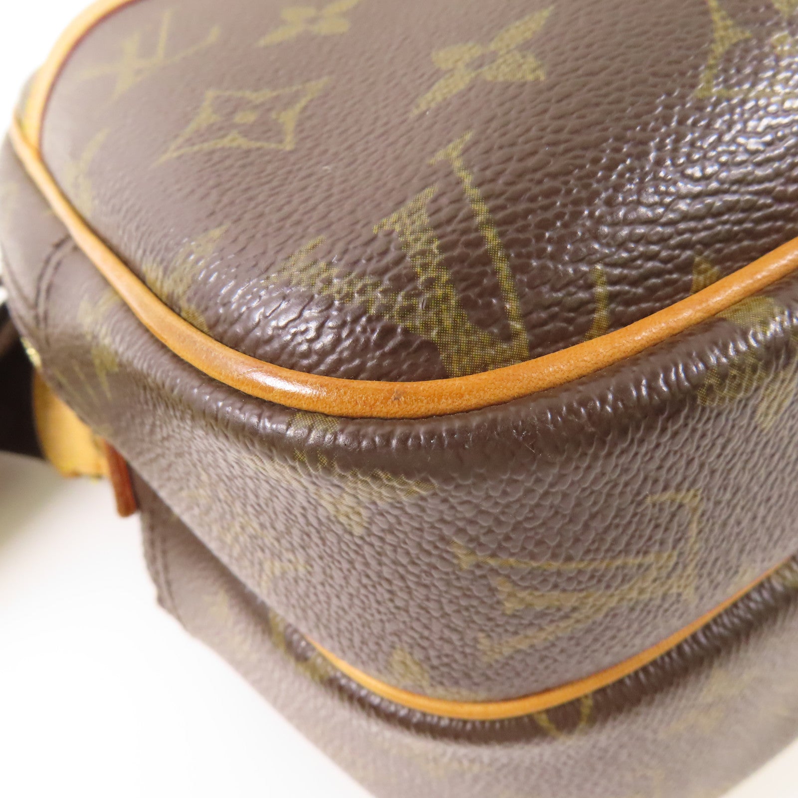 LOUIS VUITTON Monogram Reporter PM金扣肩背袋