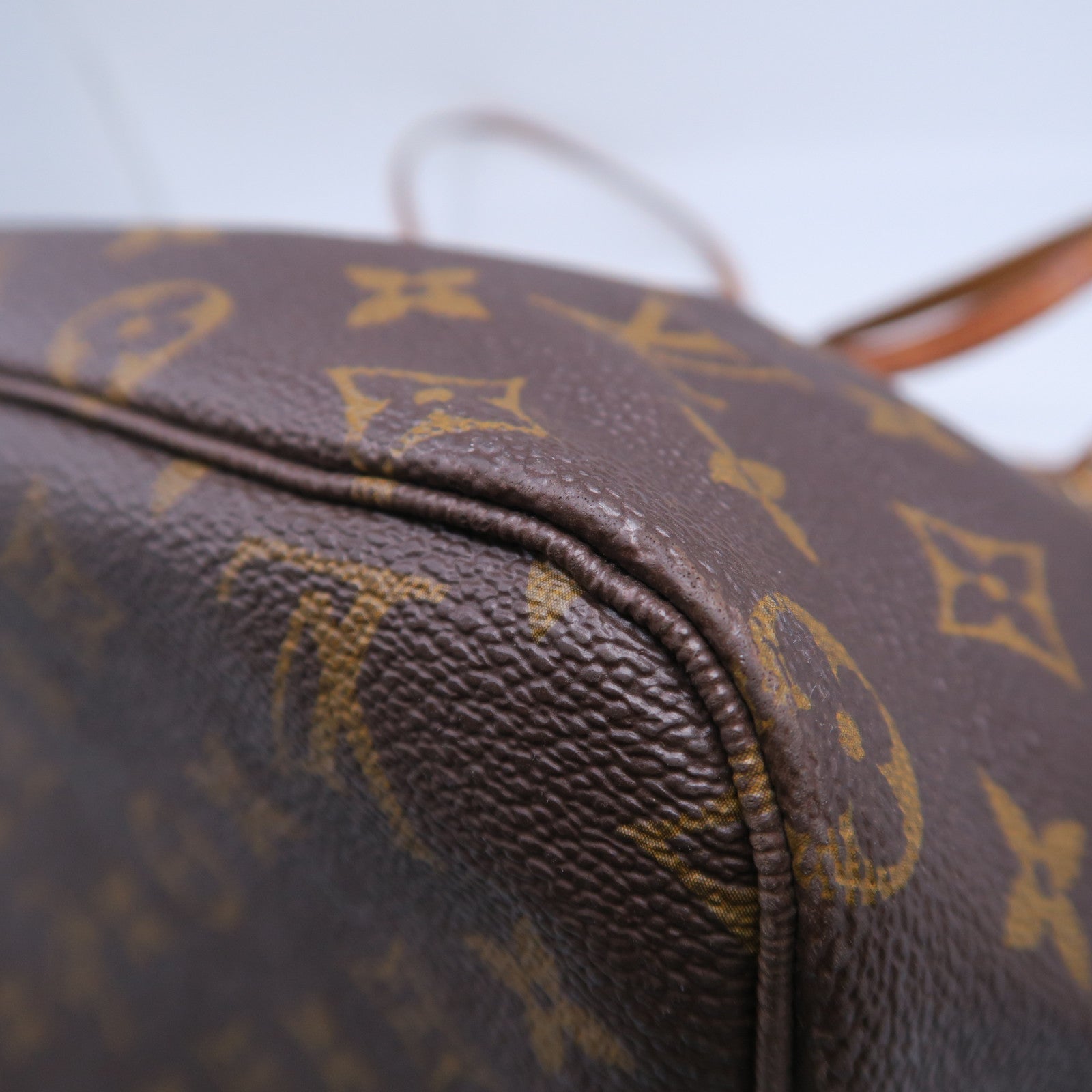 LOUIS VUITTON 【激減優惠】Monogram Neverfull GM金扣手挽袋啡色