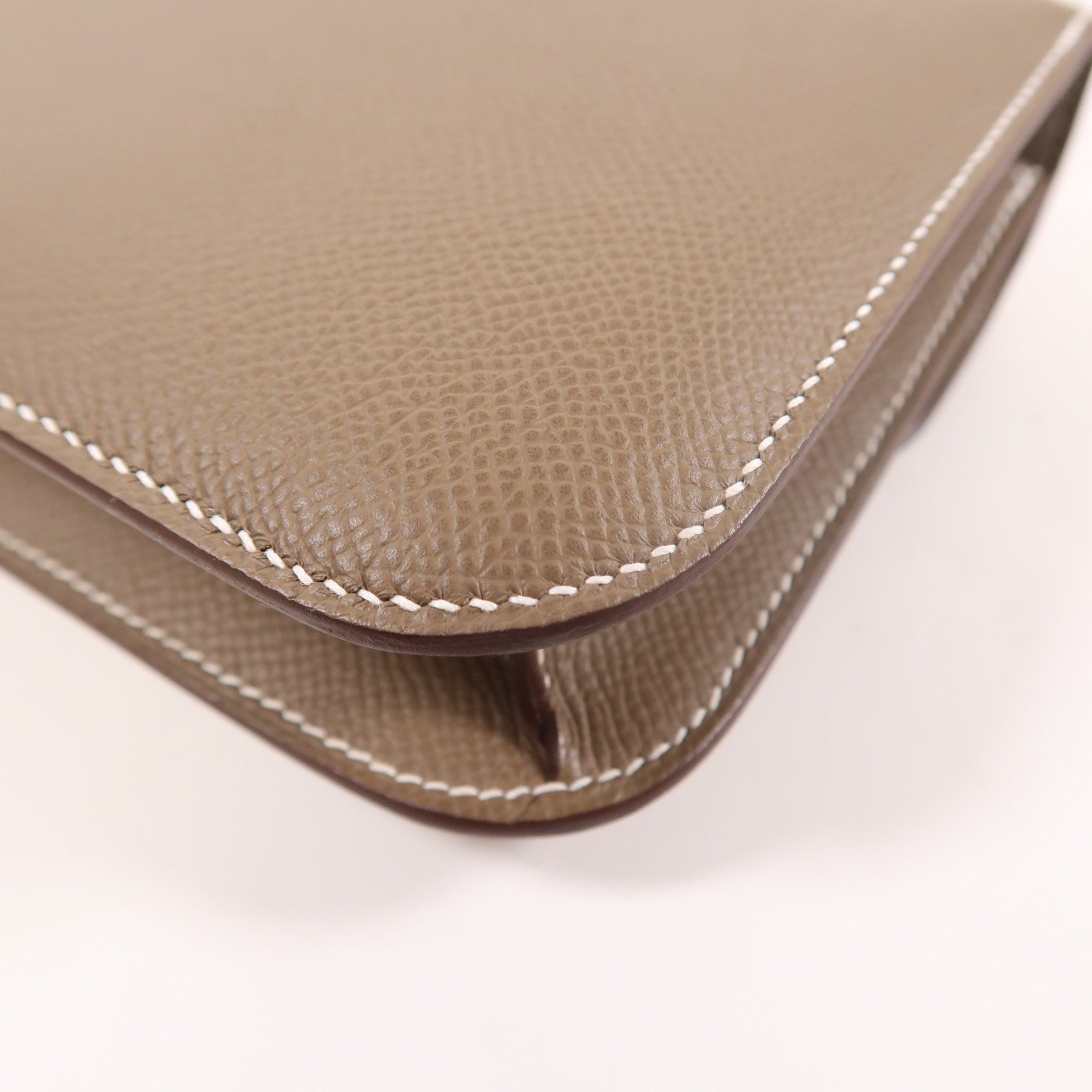 HERMES Epsom皮革Constance Elan肩背袋Etoupe