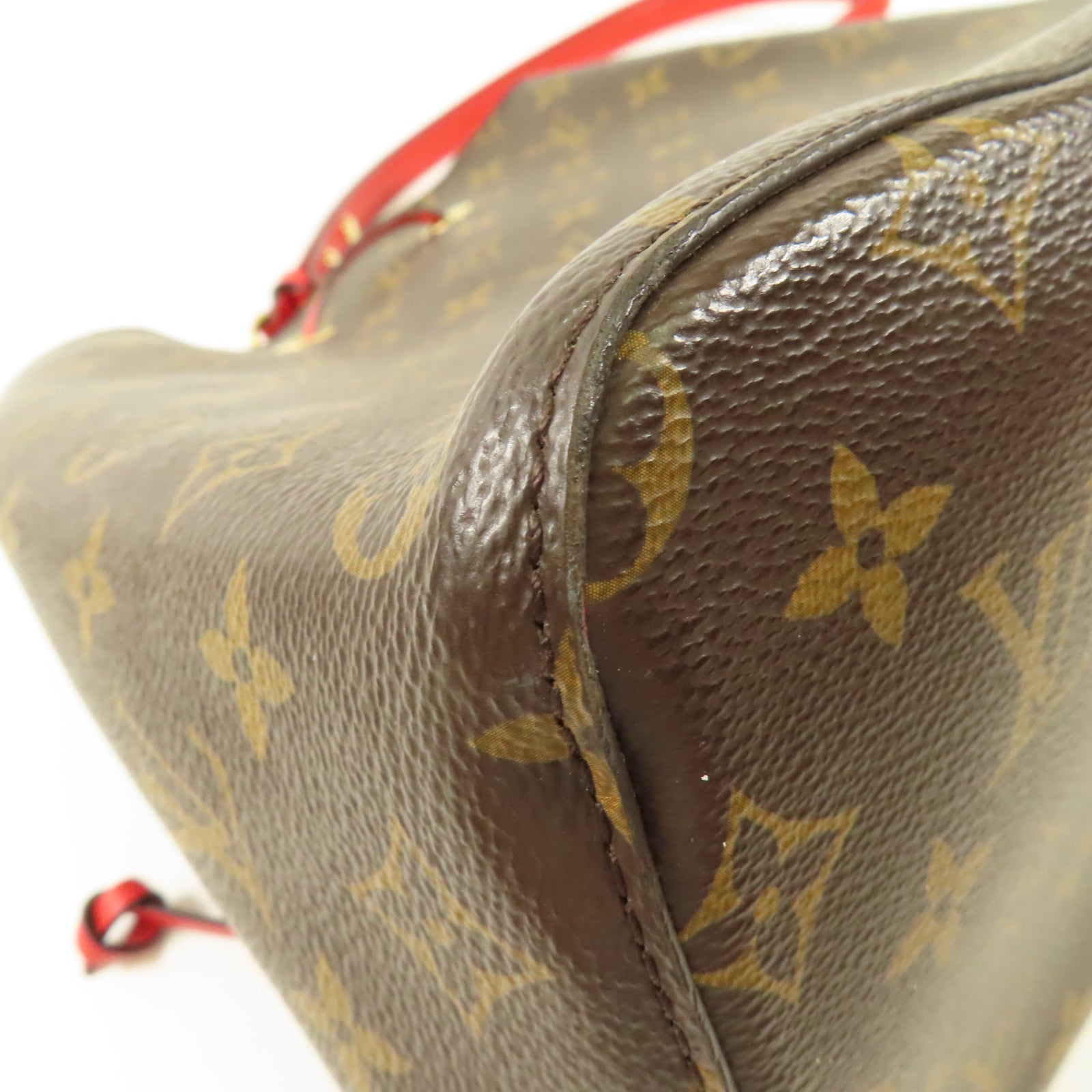 LOUIS VUITTON Monogram Neo Noe Bucket Bag金扣肩背袋Coquelicot/紅色
