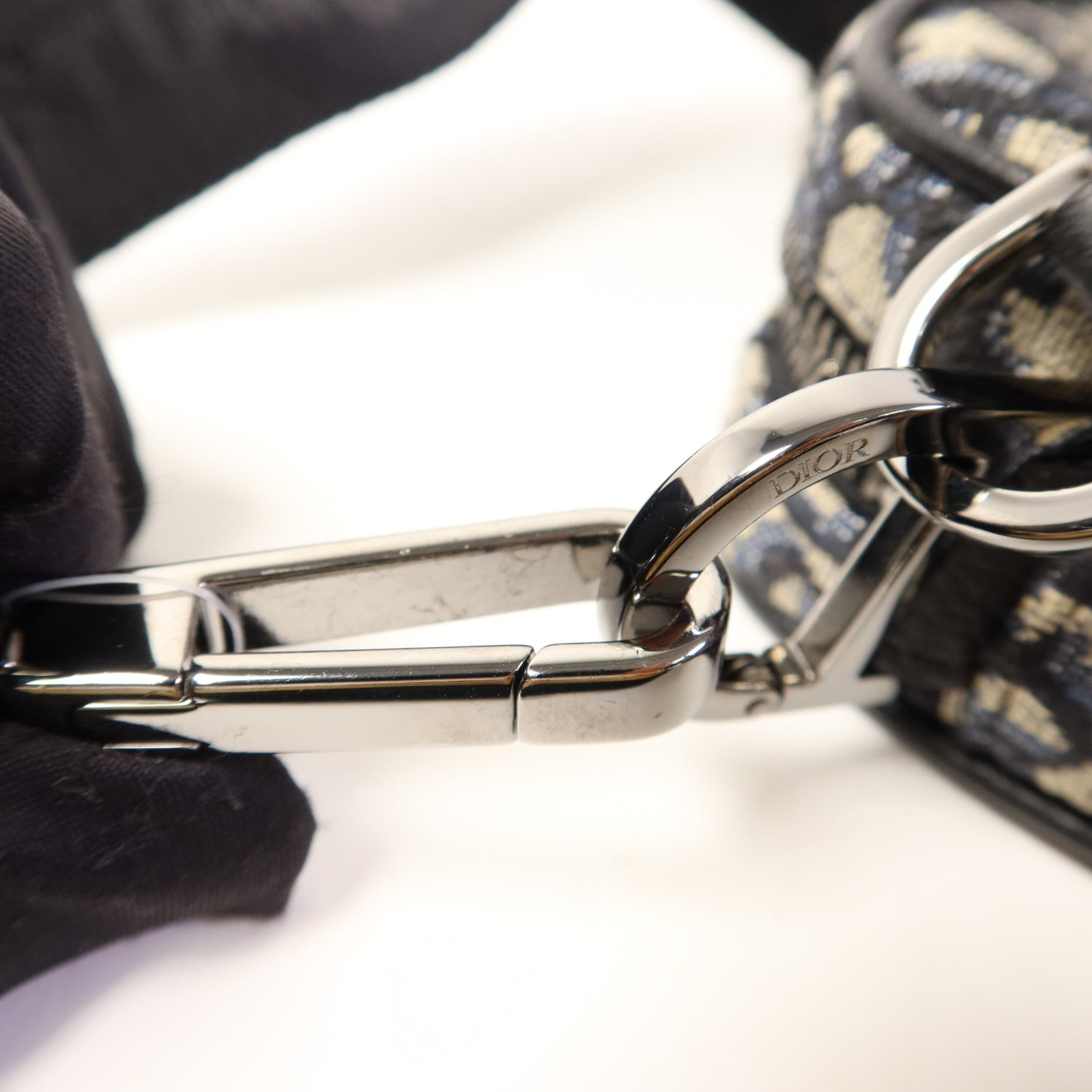 Dior 【激減優惠】帆布Shoulder Bag銀扣肩背袋