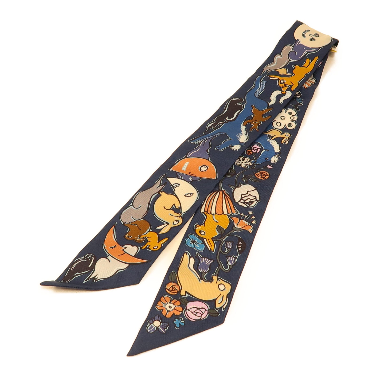 HERMES 絲質Twilly絲巾