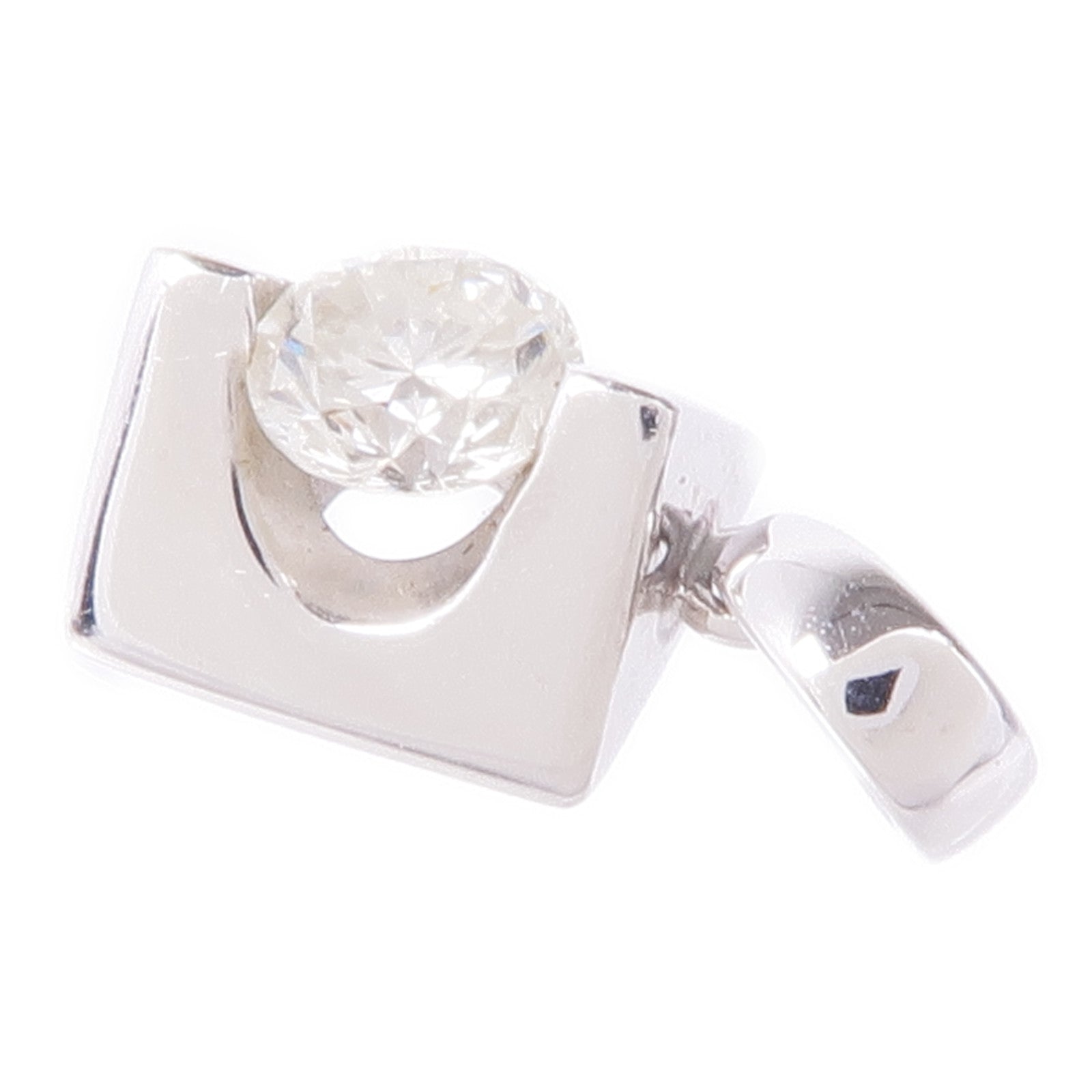 JEWELRY 18K白金Diamond Pendant Top鑽石吊墜