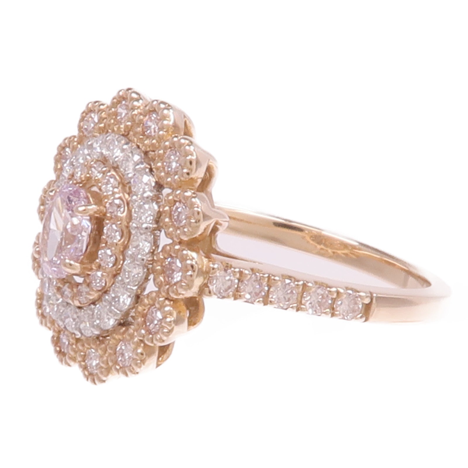 JEWELRY 18K玫瑰金/PT900鉑金Diamond Ring鑽石戒指