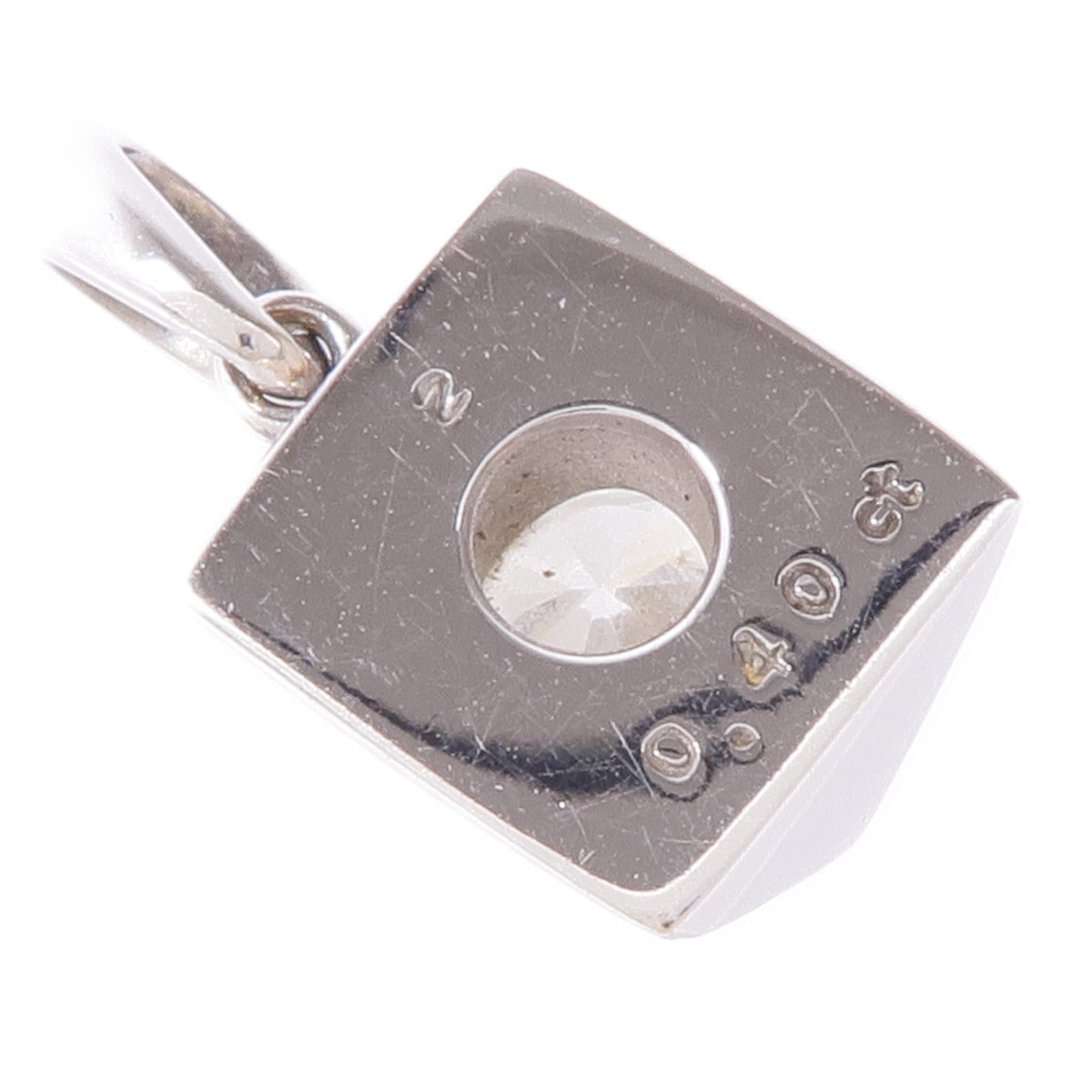 JEWELRY 18K白金Diamond Pendant Top鑽石吊墜
