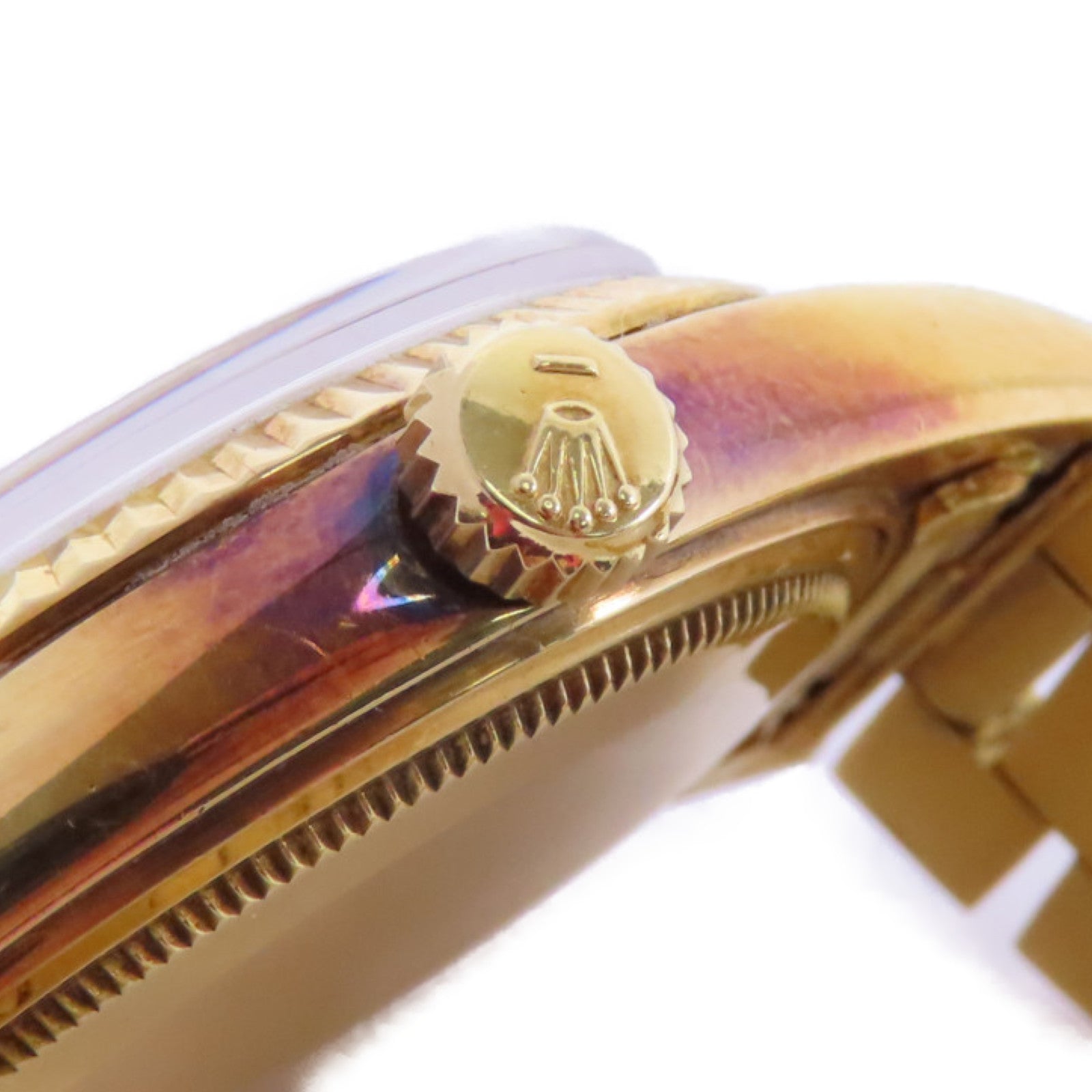 ROLEX Daydate 18K黃金手錶自動機芯白色