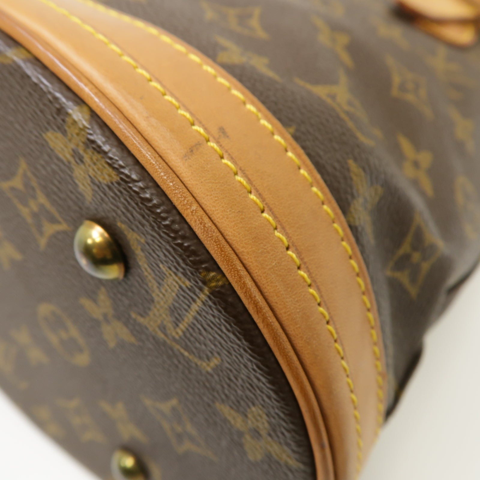 LOUIS VUITTON Monogram Bucket 23金扣Tote Bag啡色