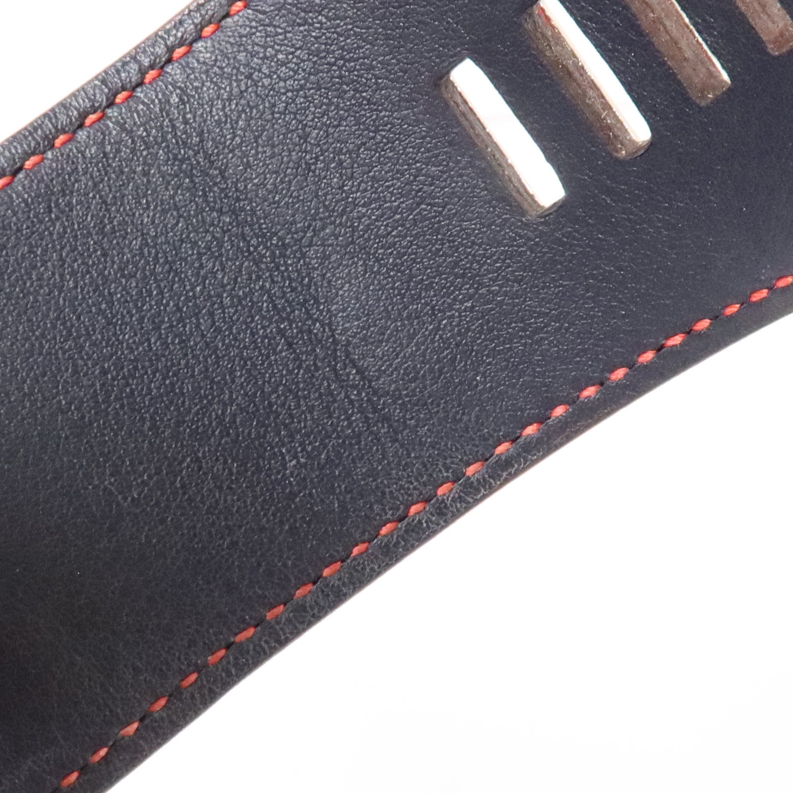 HERMES Swift皮革/金屬Collier De Chien Bracelet銀扣扣手鏈Rouge Casaque