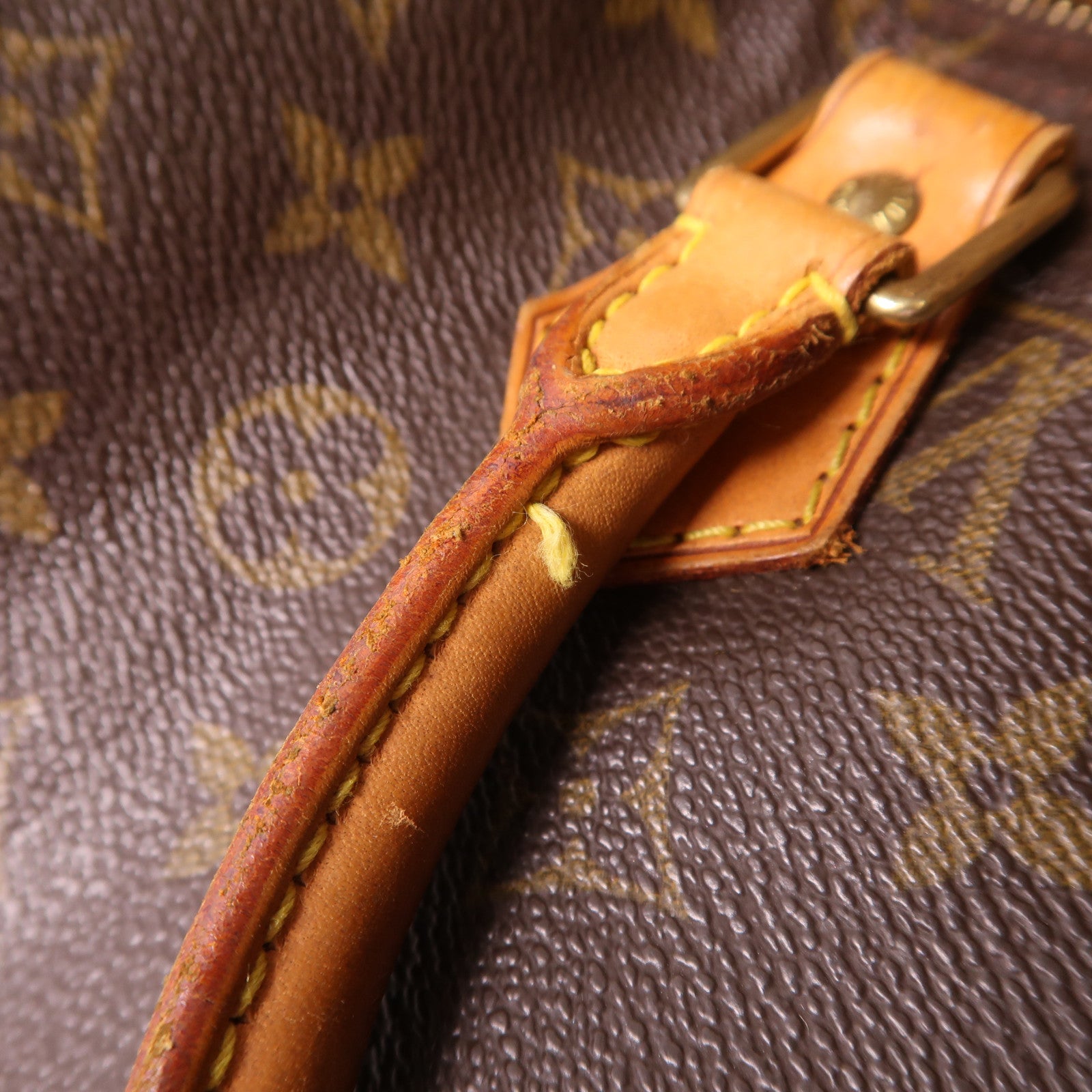 LOUIS VUITTON Monogram Speedy 35金扣手挽袋