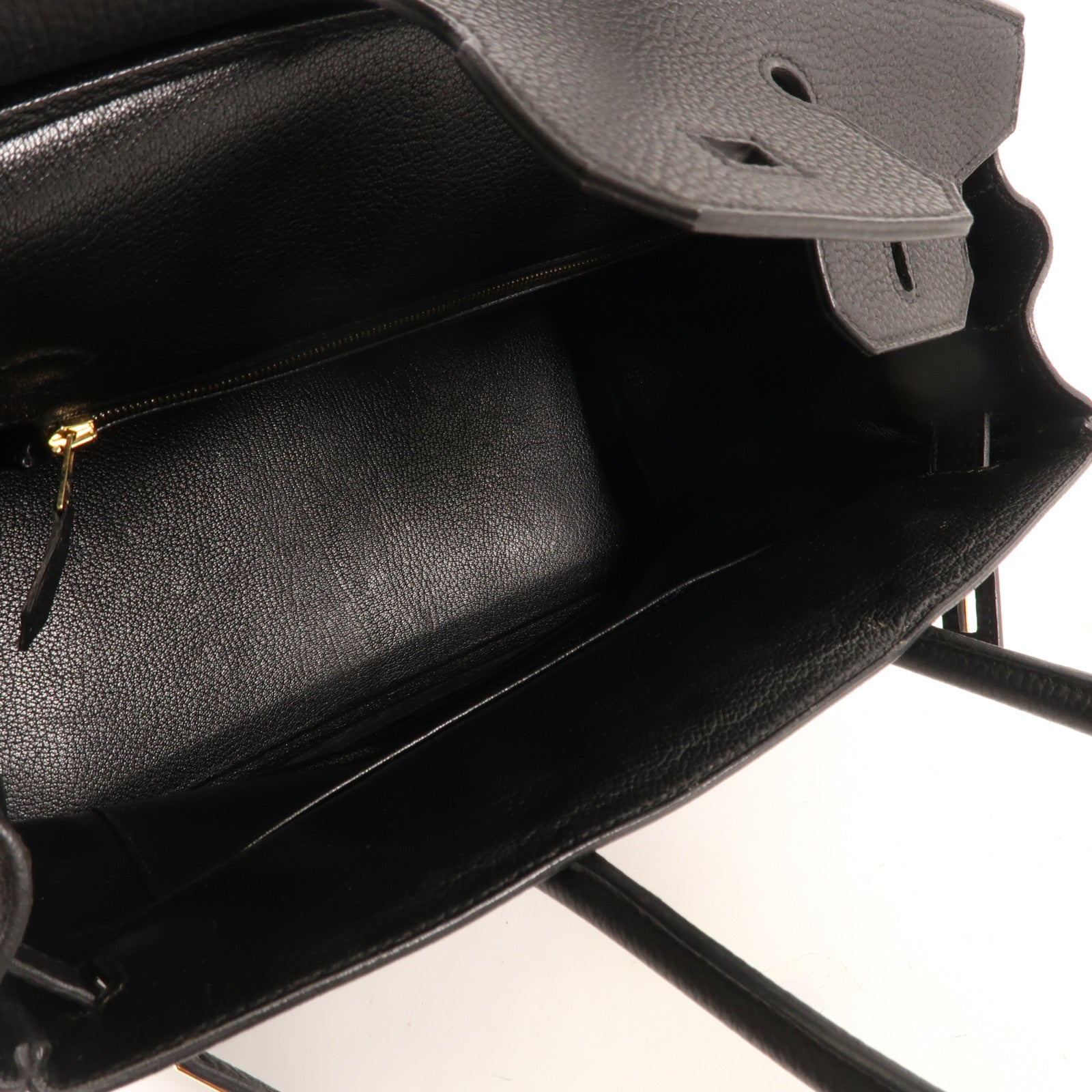 HERMES Togo皮革Birkin 30金扣手挽袋Noir