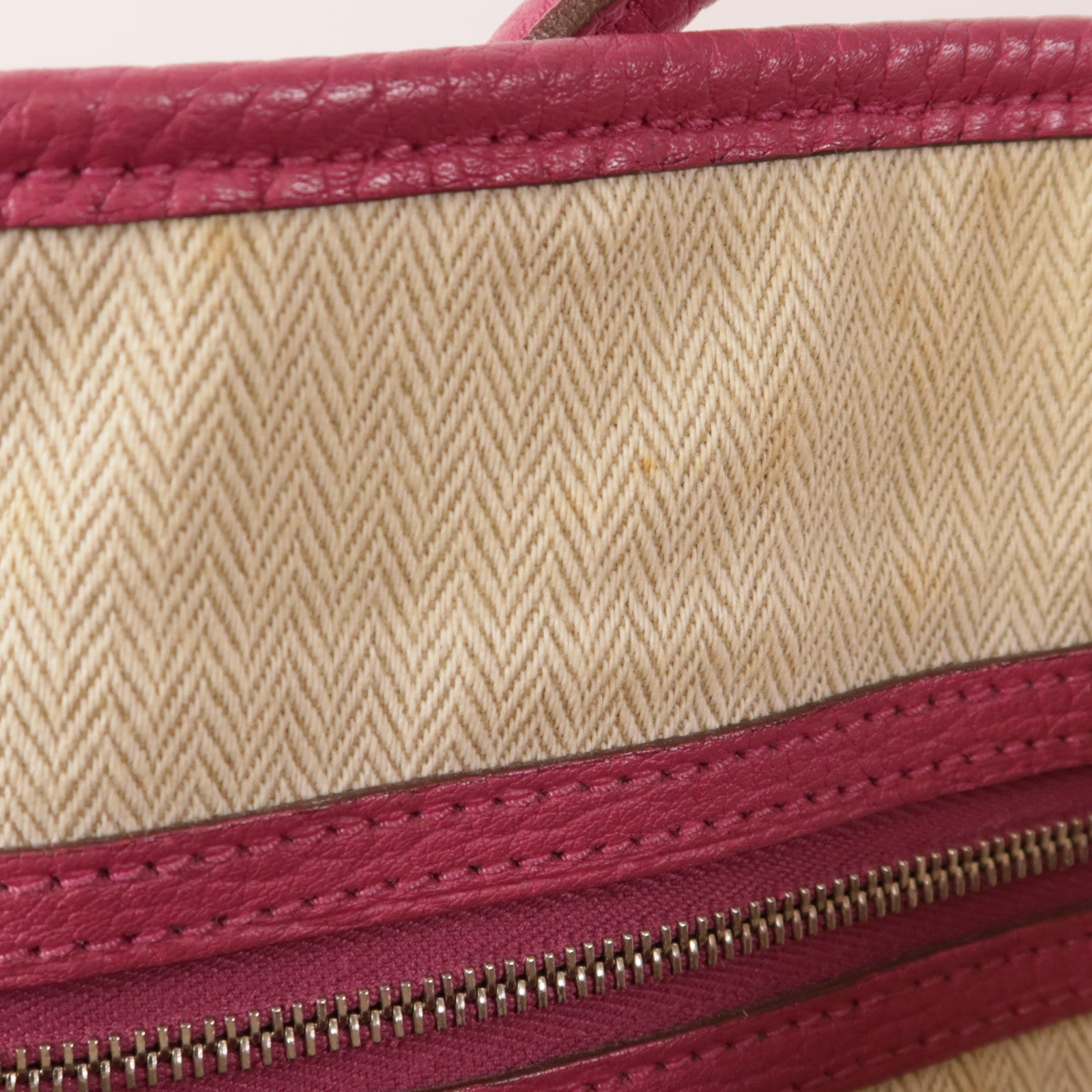 HERMES Negonda皮革Garden Party PM銀扣手挽袋Rubis紅色