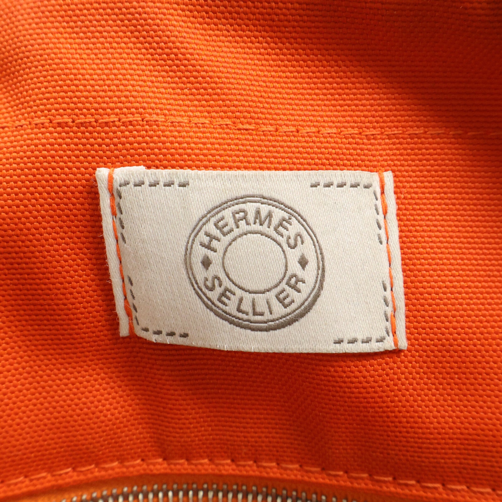 HERMES 帆布Sac De Pansage Groom手挽肩背兩用袋Navy/Feu