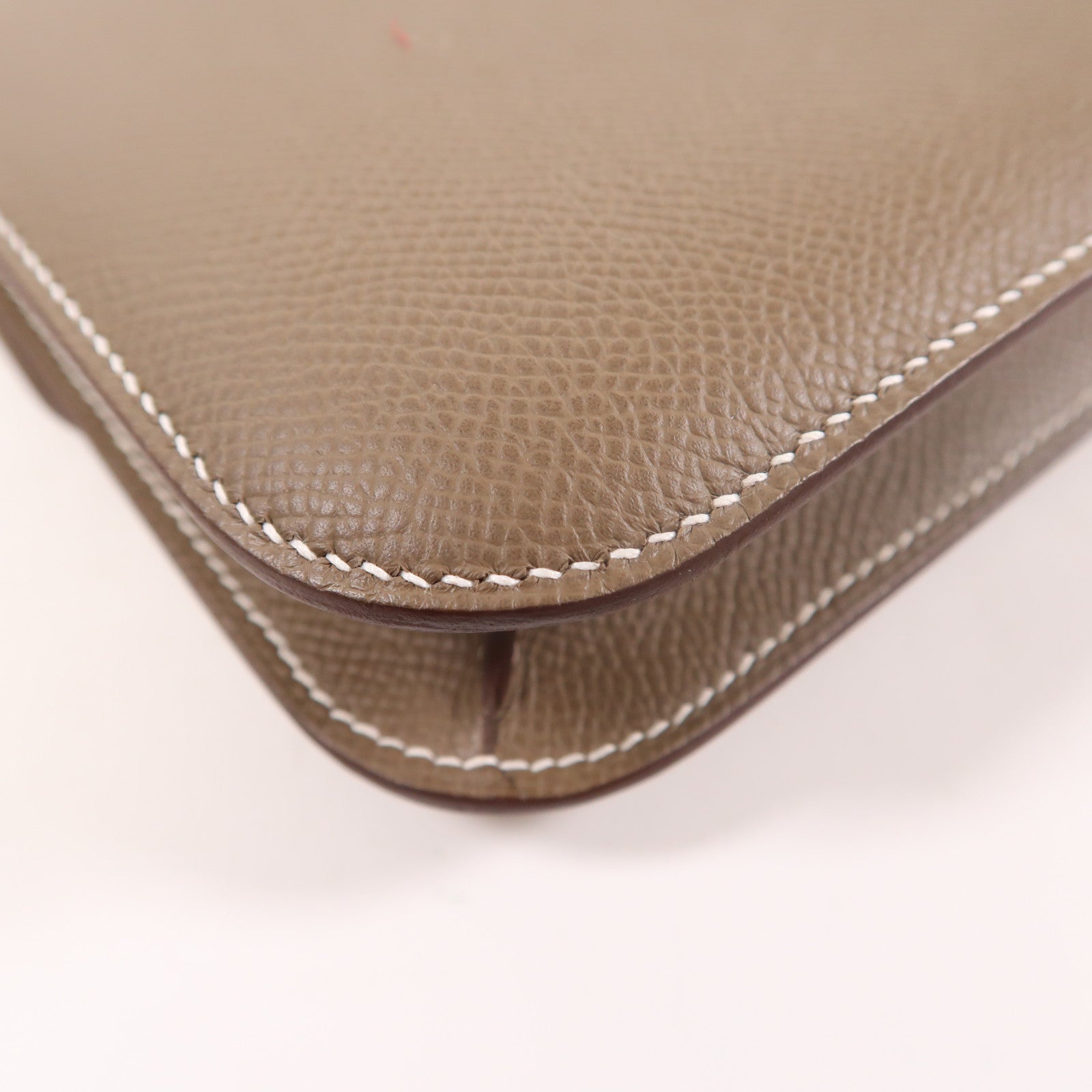 HERMES Epsom皮革Constance Elan肩背袋Etoupe