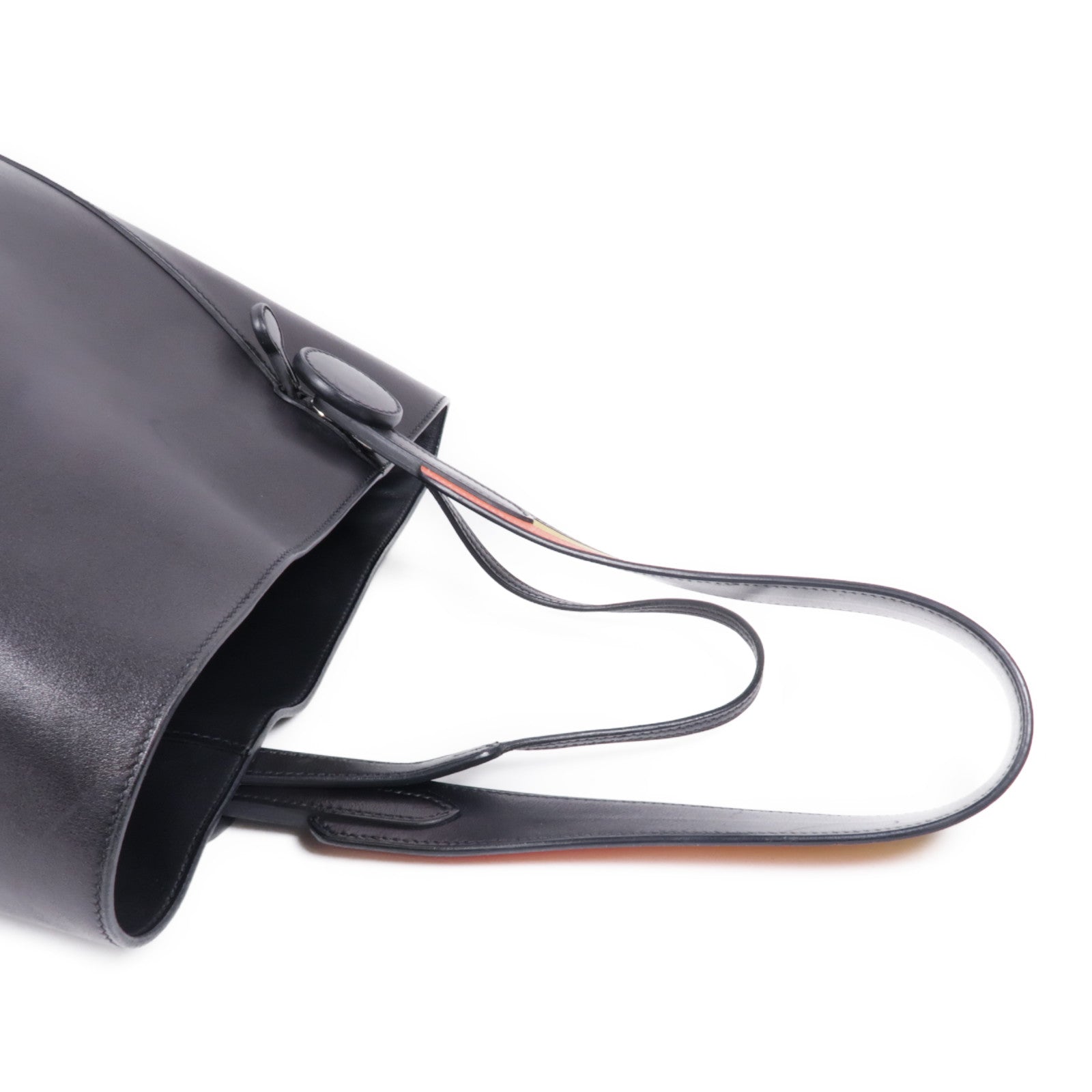 HERMES Veau Volupto皮革Licol 19肩背袋Noir