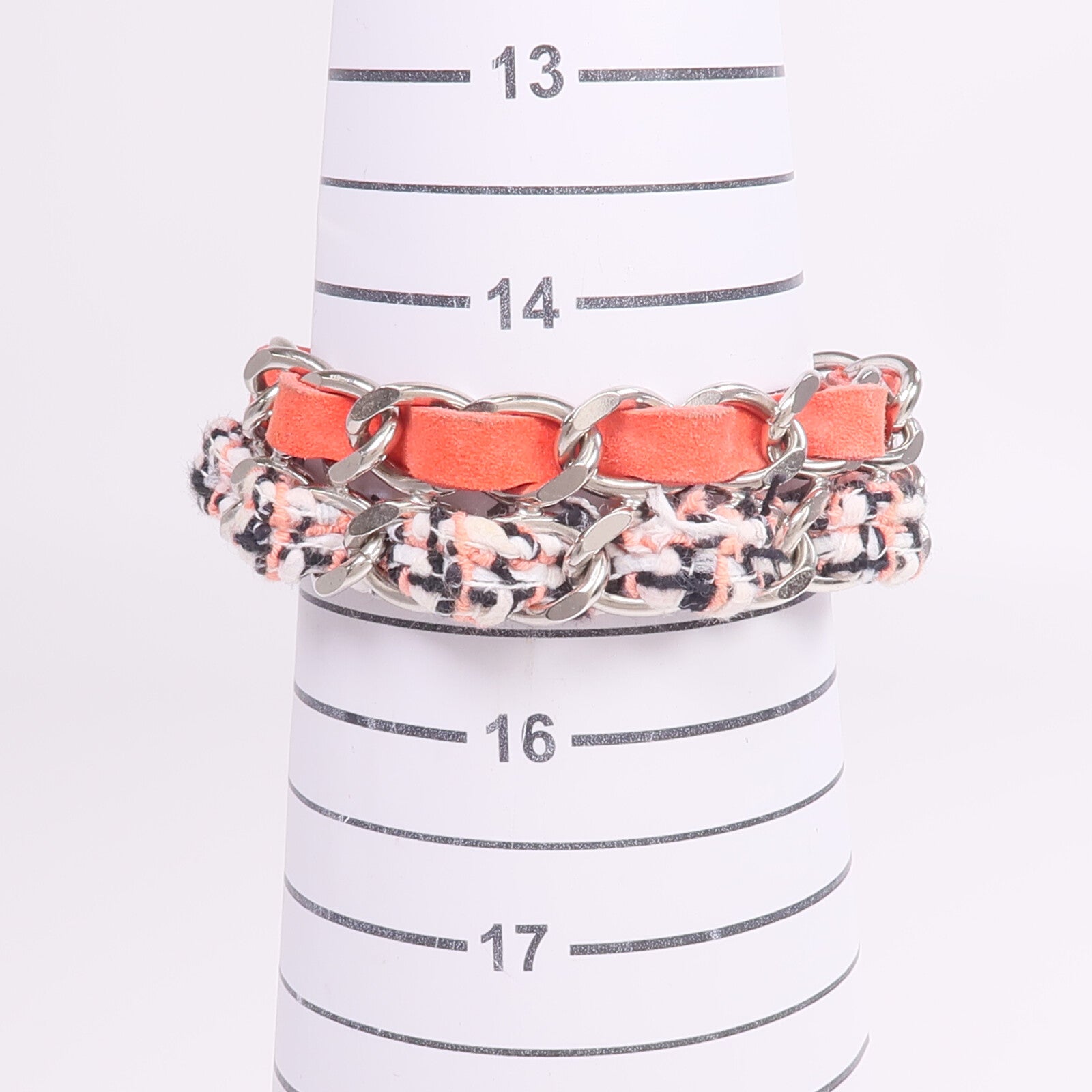 CHANEL 金屬/聚酯纖維/麂皮皮革Bracelet金扣手鏈