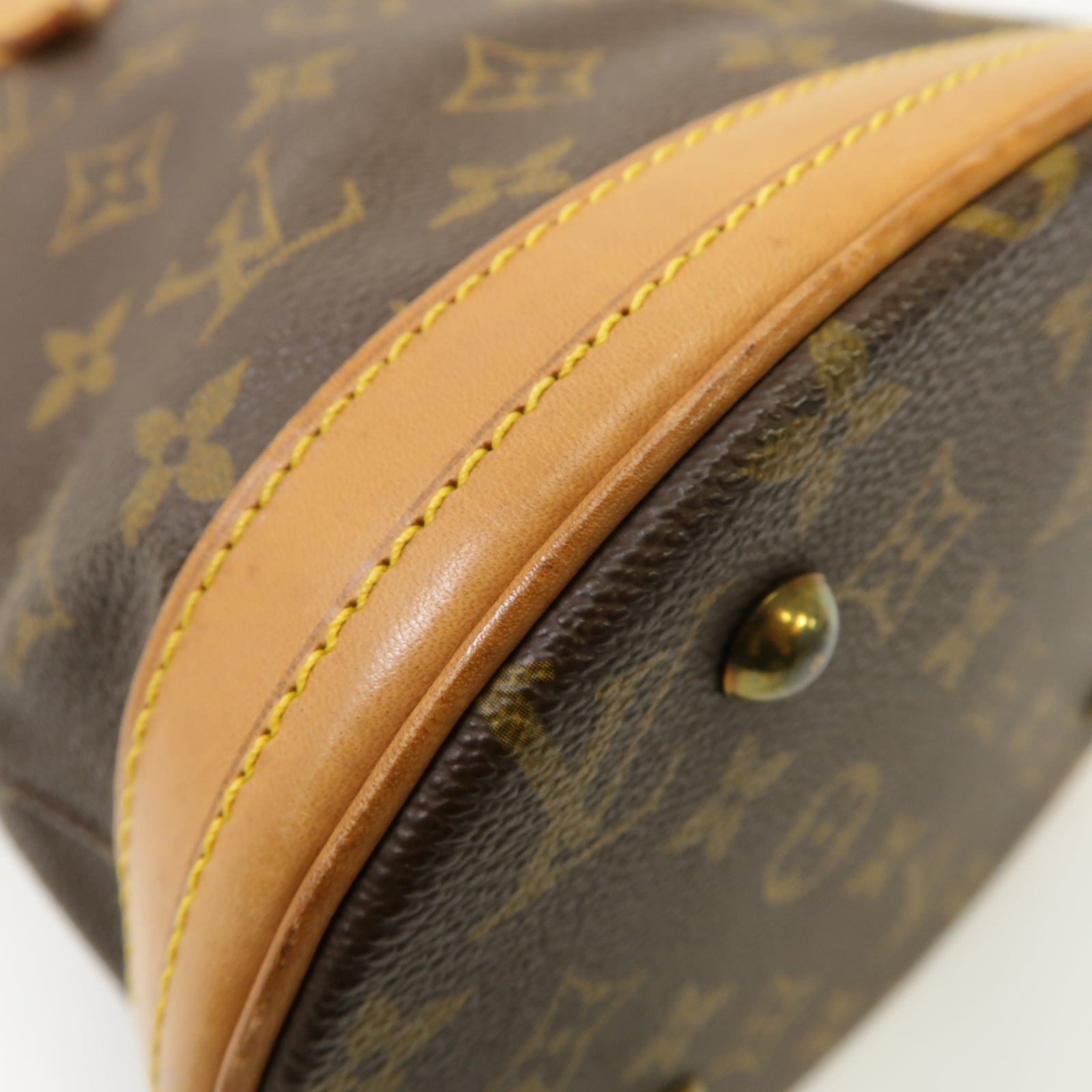 LOUIS VUITTON Monogram Bucket 23金扣Tote Bag啡色