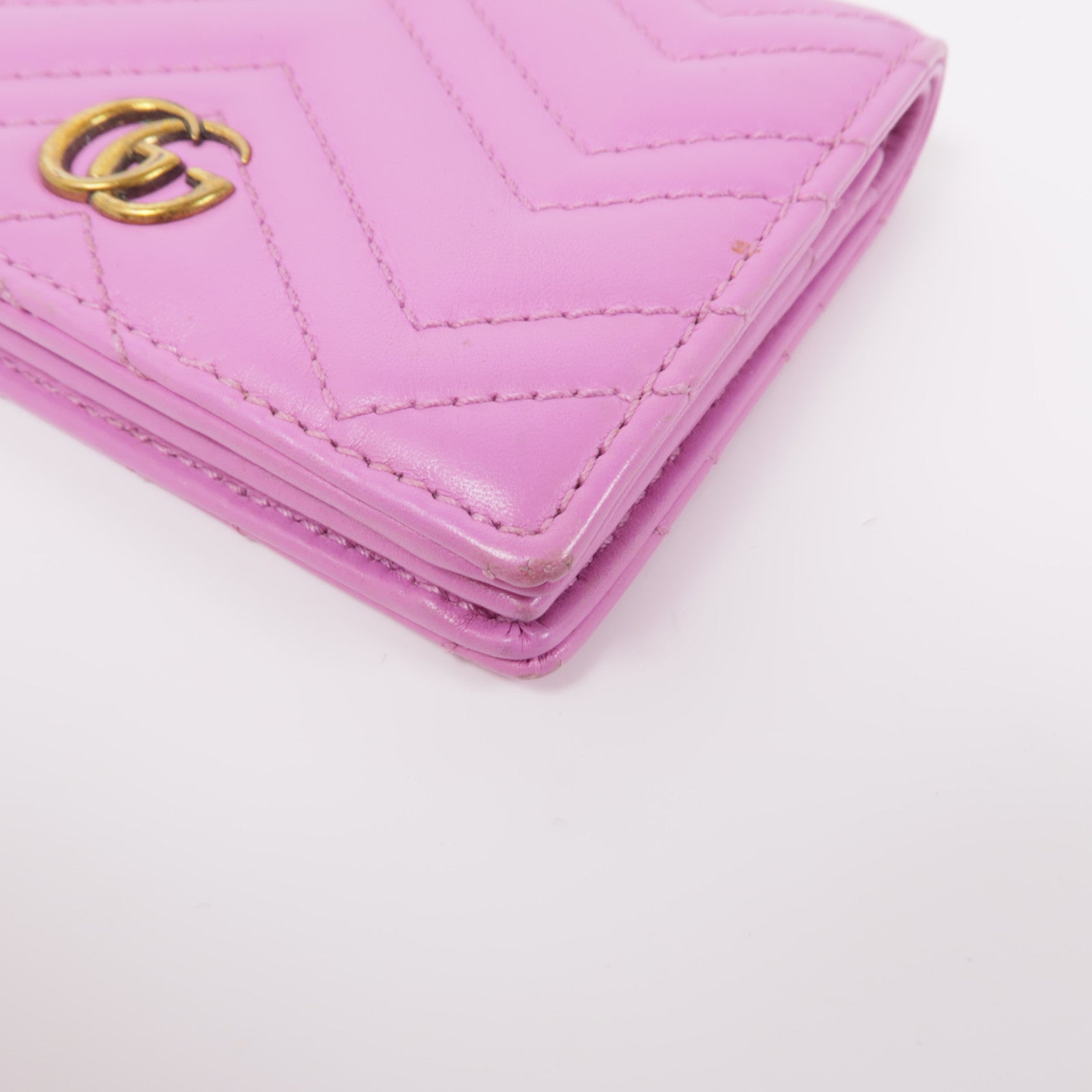 GUCCI 羊皮皮革Wallet金扣錢包