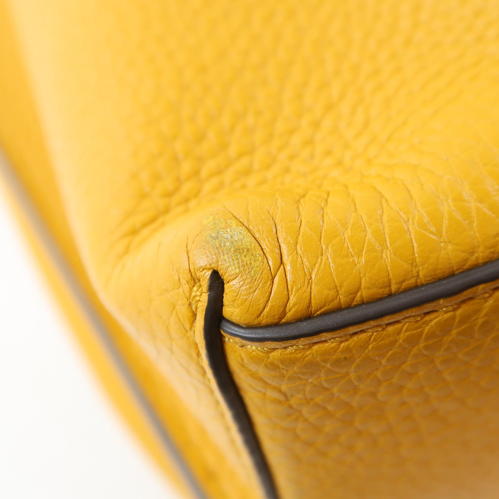 Tory Burch 牛皮皮革Tote Bag金扣肩背袋黃色