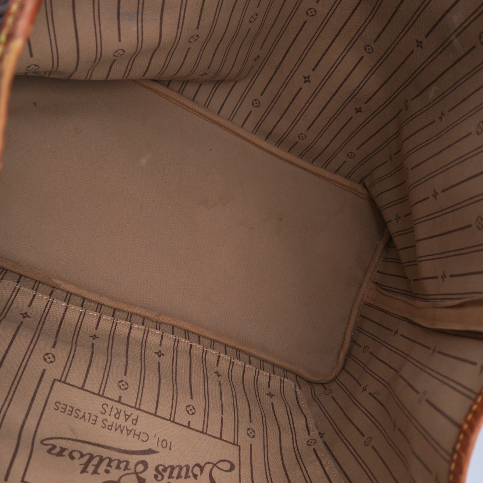 LOUIS VUITTON 【激減優惠】Monogram Neverfull GM金扣手挽袋啡色