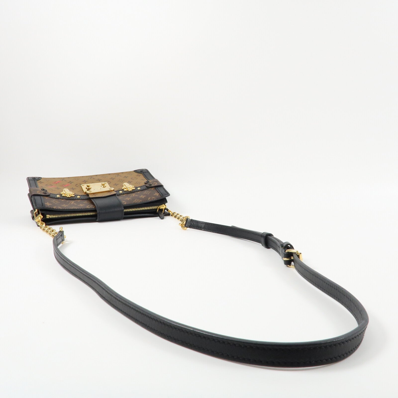 LOUIS VUITTON Monogram Reverse Trunk Clutch肩背袋