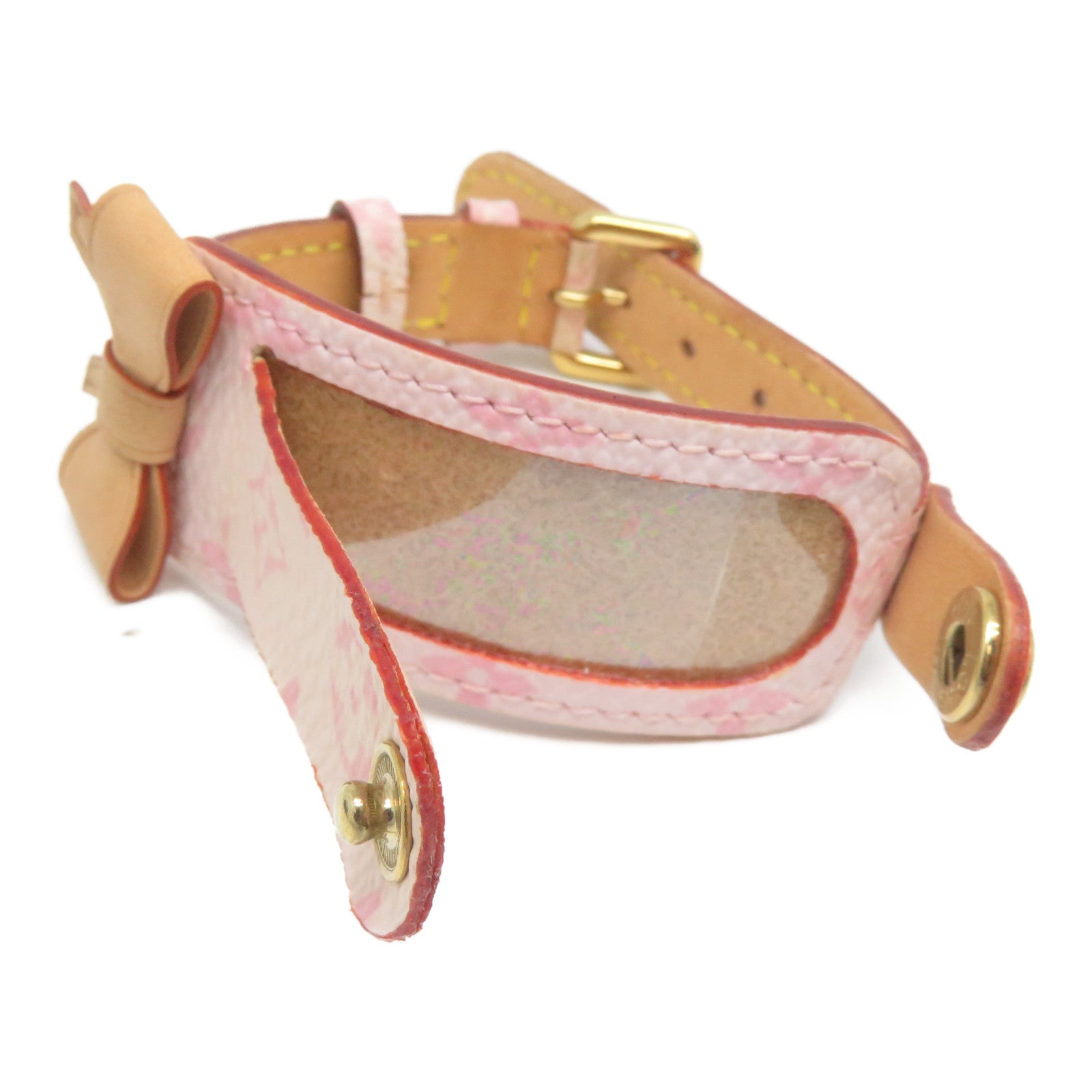 LOUIS VUITTON 【激減優惠】Monogram Bracelet金扣手鐲粉紅色