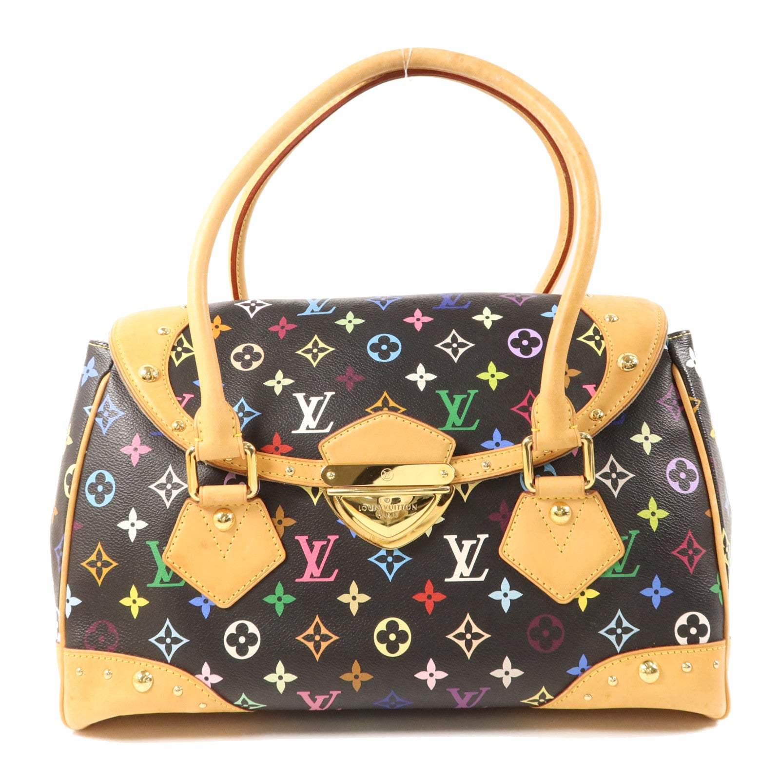 LOUIS VUITTON Monogram Multicolore Beverly GM金扣肩背袋