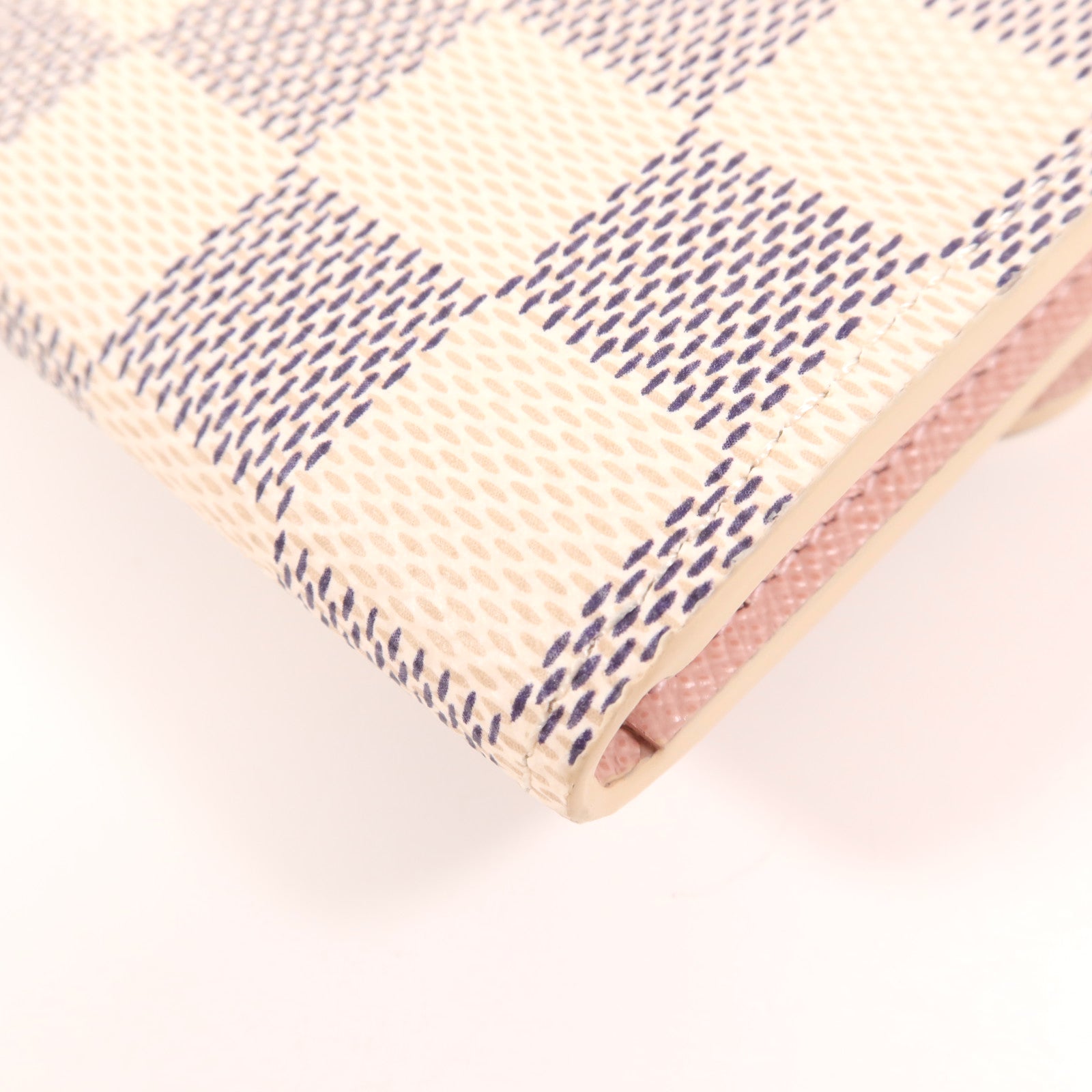 LOUIS VUITTON Damier Azur Emilie金扣長錢包