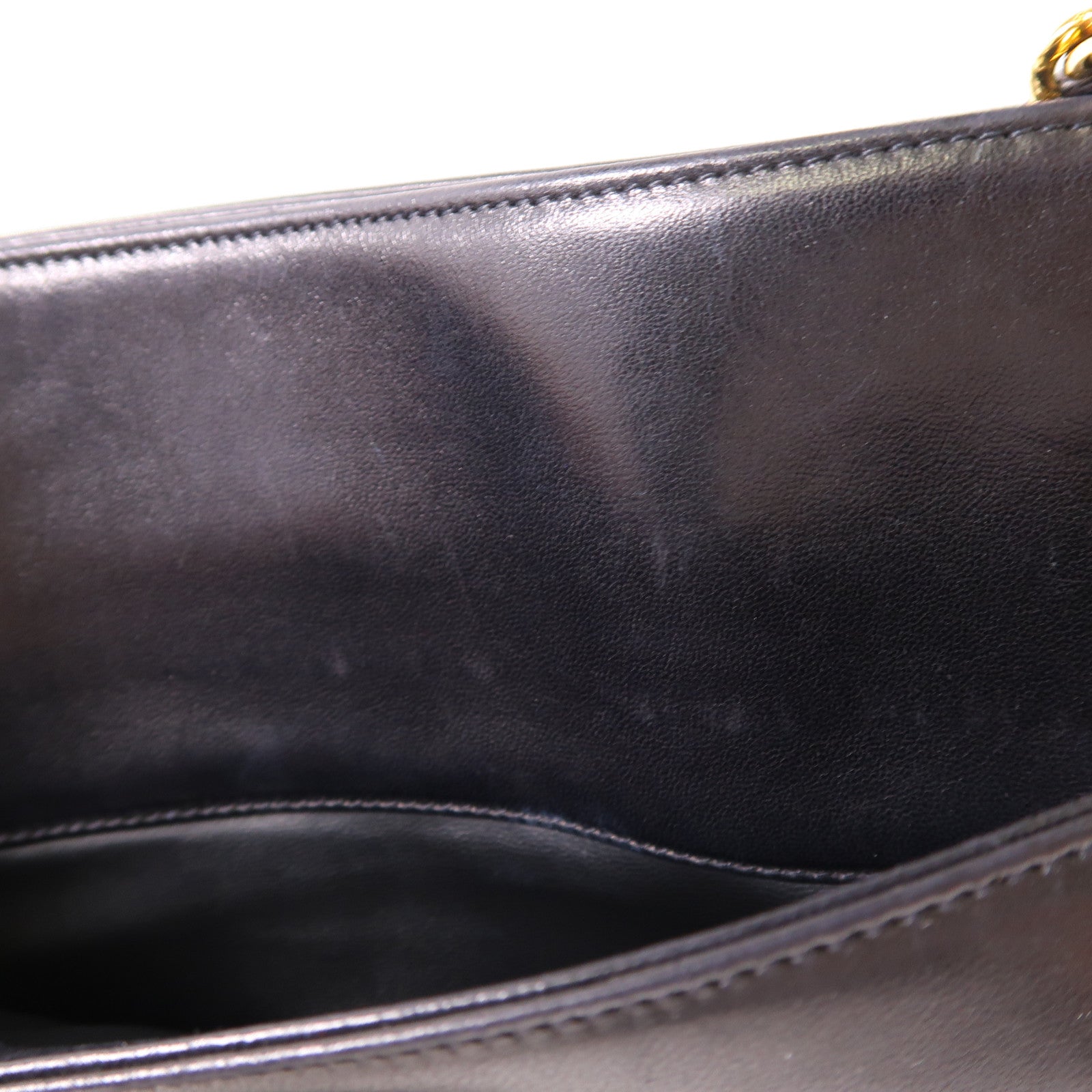 CHANEL 牛皮皮革Vintage Chain Shoulder金扣肩背袋