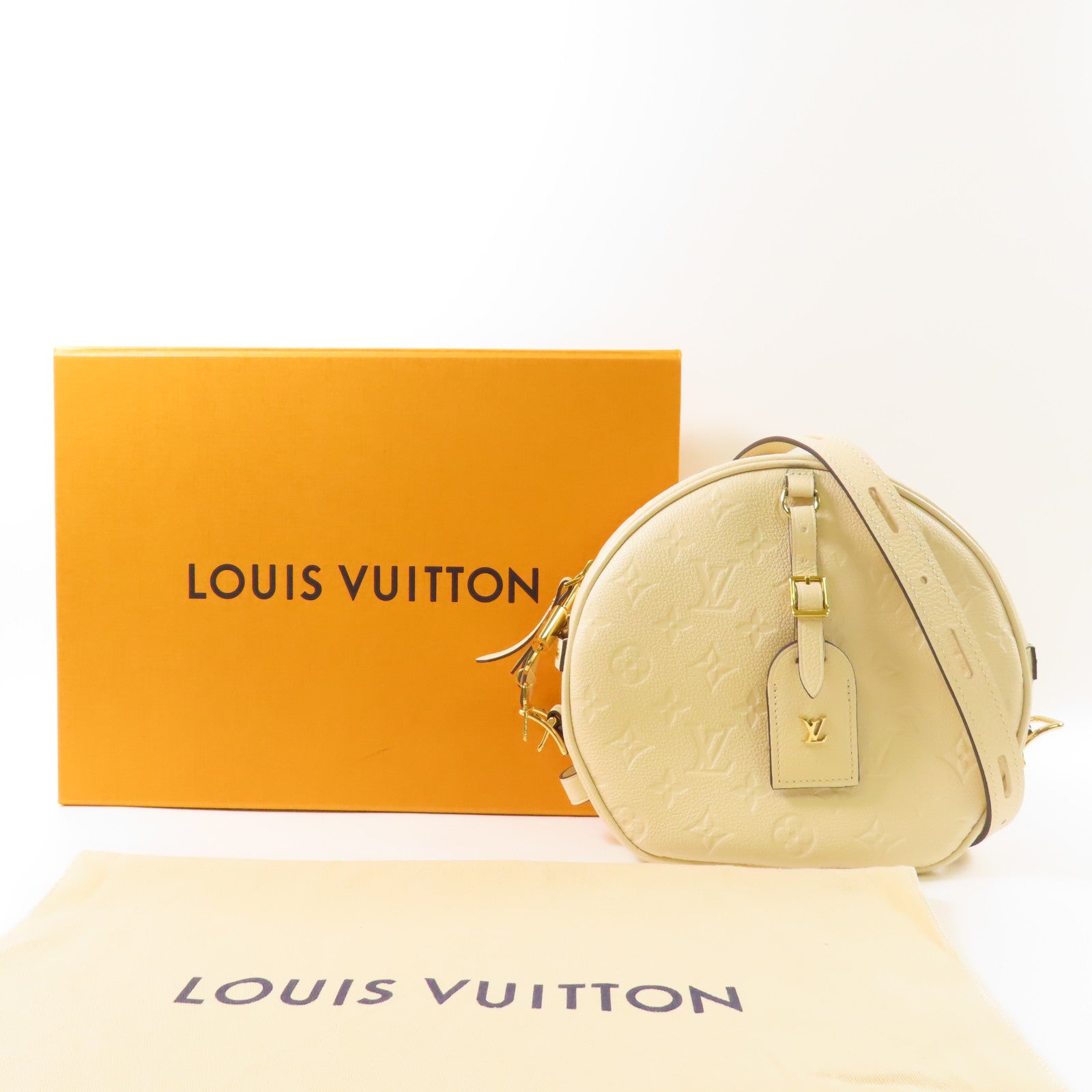 LOUIS VUITTON LV GHW Bolite Chapeau Souple M45276 Monogram Empreinte Beige