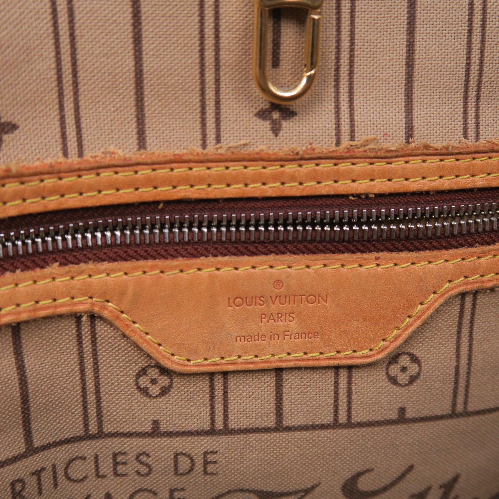 LOUIS VUITTON 【激減優惠】Monogram Neverfull GM金扣手挽袋啡色